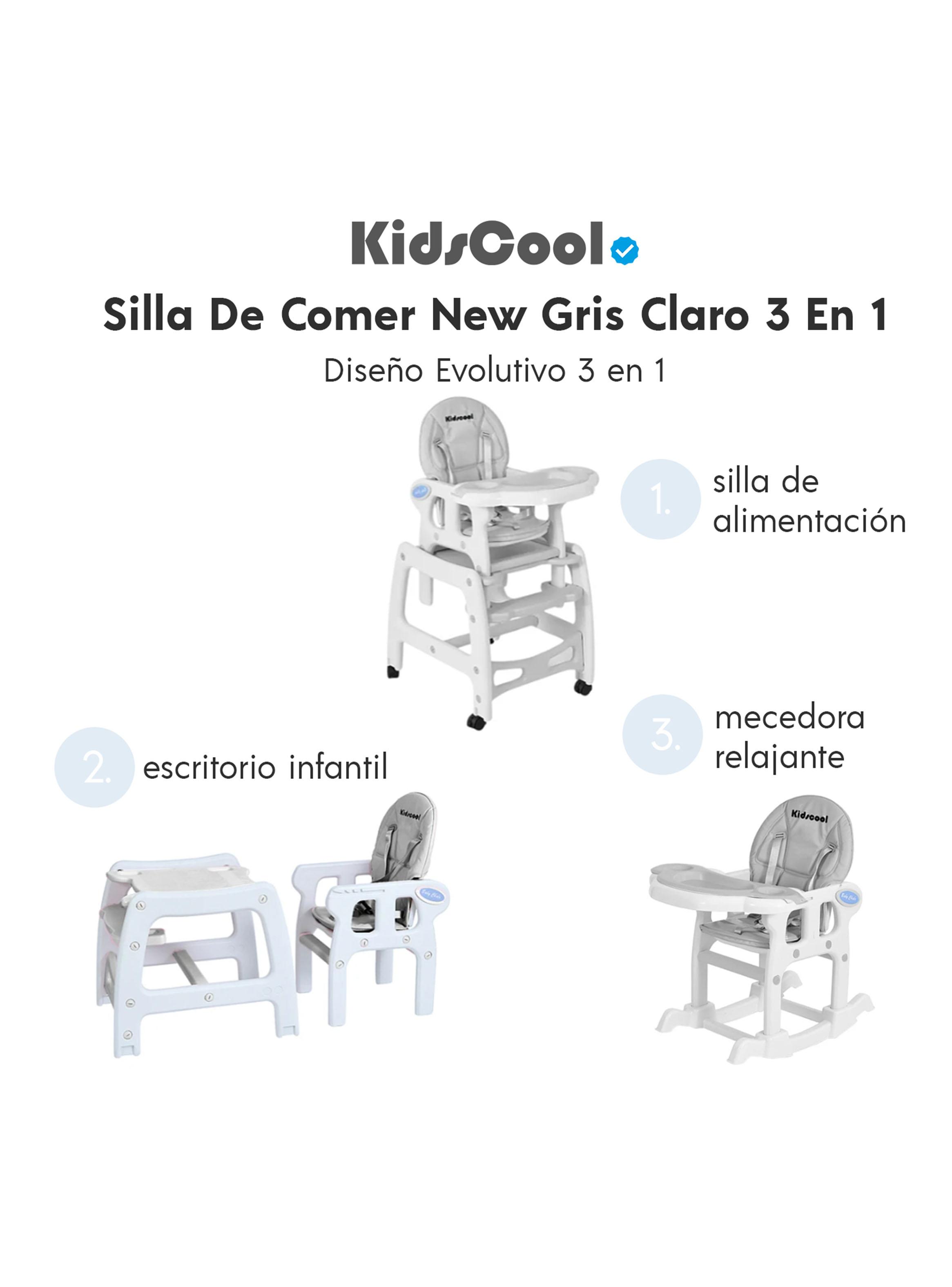 Silla de Comer New 3 Funciones Gris Claro-2