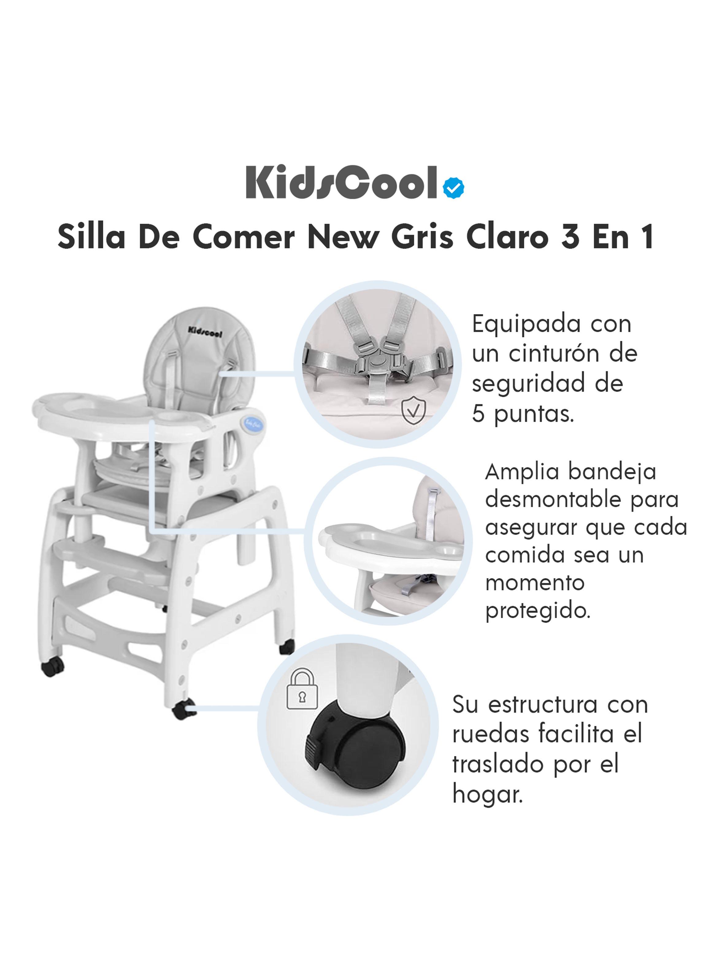 Silla de Comer New 3 Funciones Gris Claro-4
