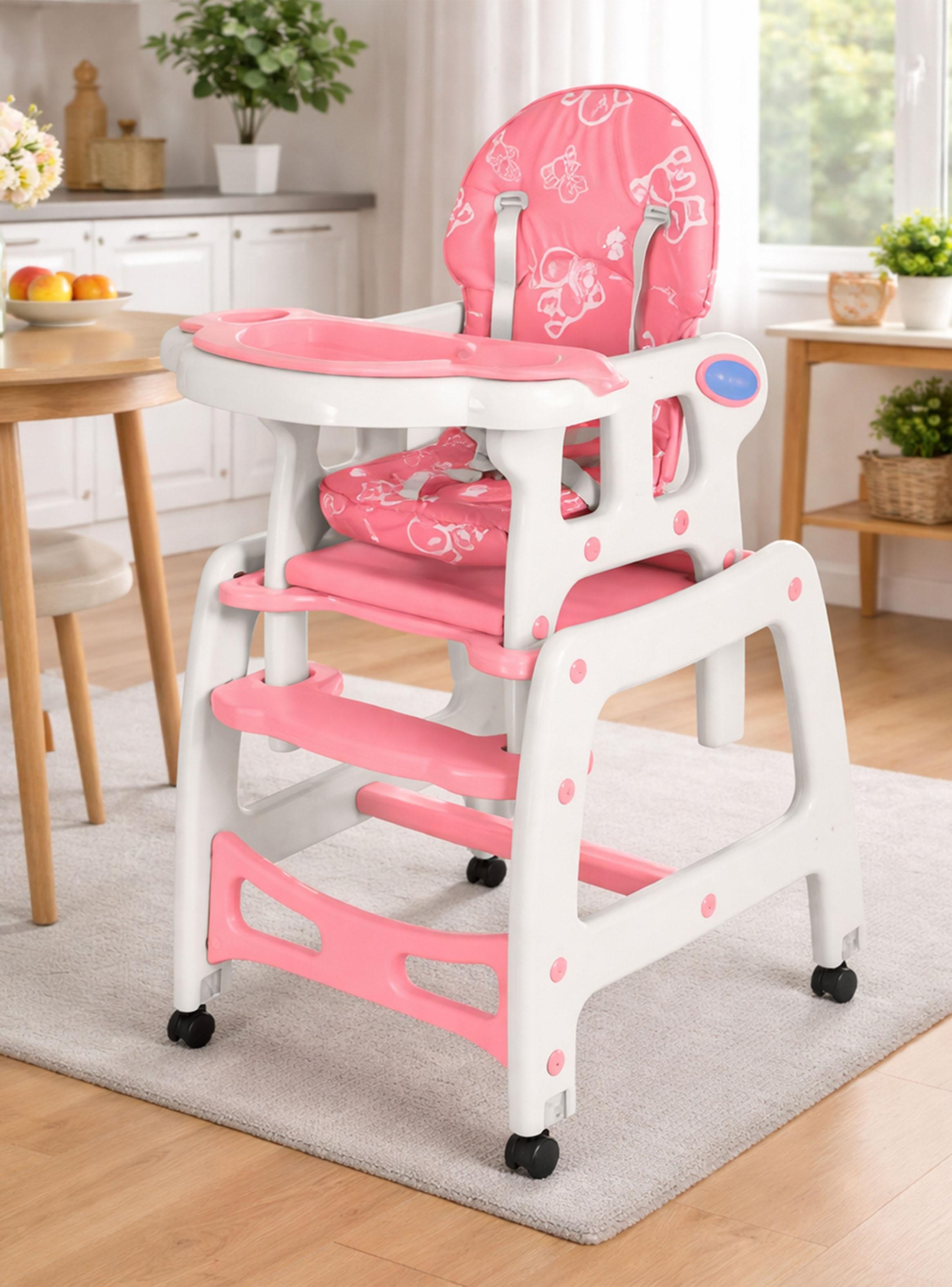 Silla de Comer New 3 Funciones Rosa-6