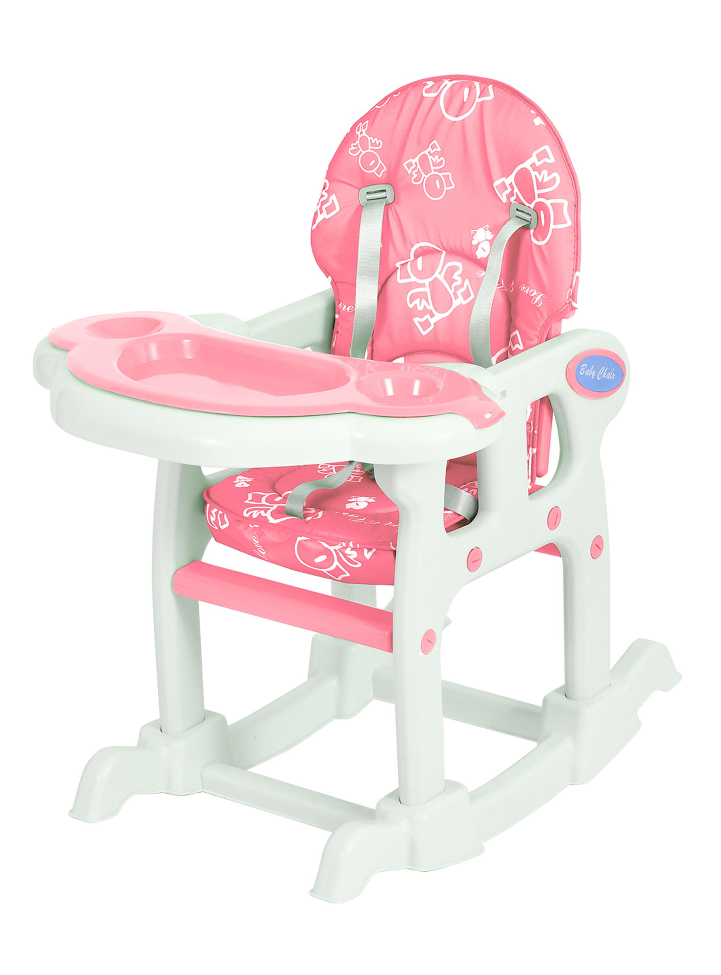 Silla de Comer New 3 Funciones Rosa-1