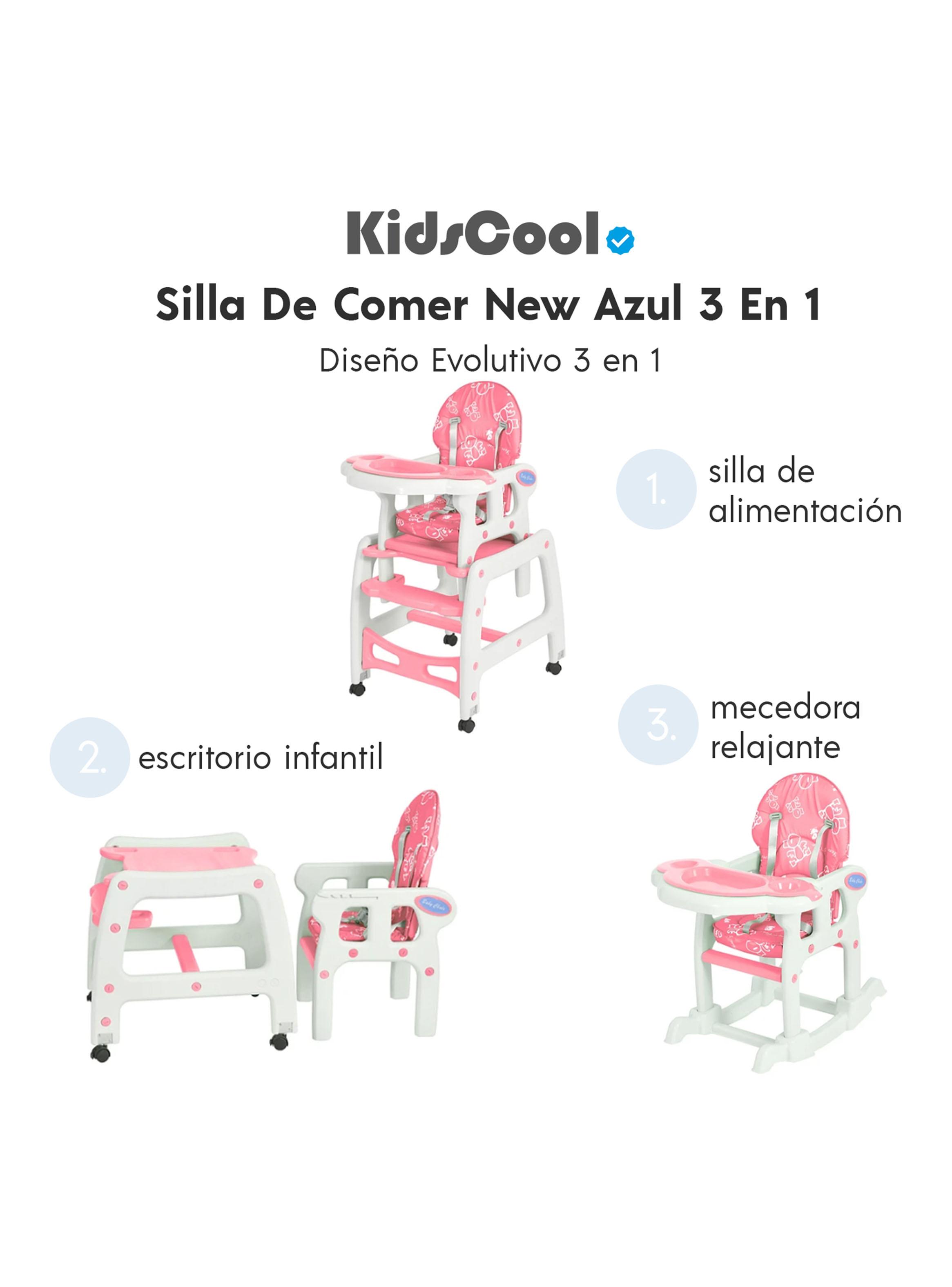Silla de Comer New 3 Funciones Rosa-3