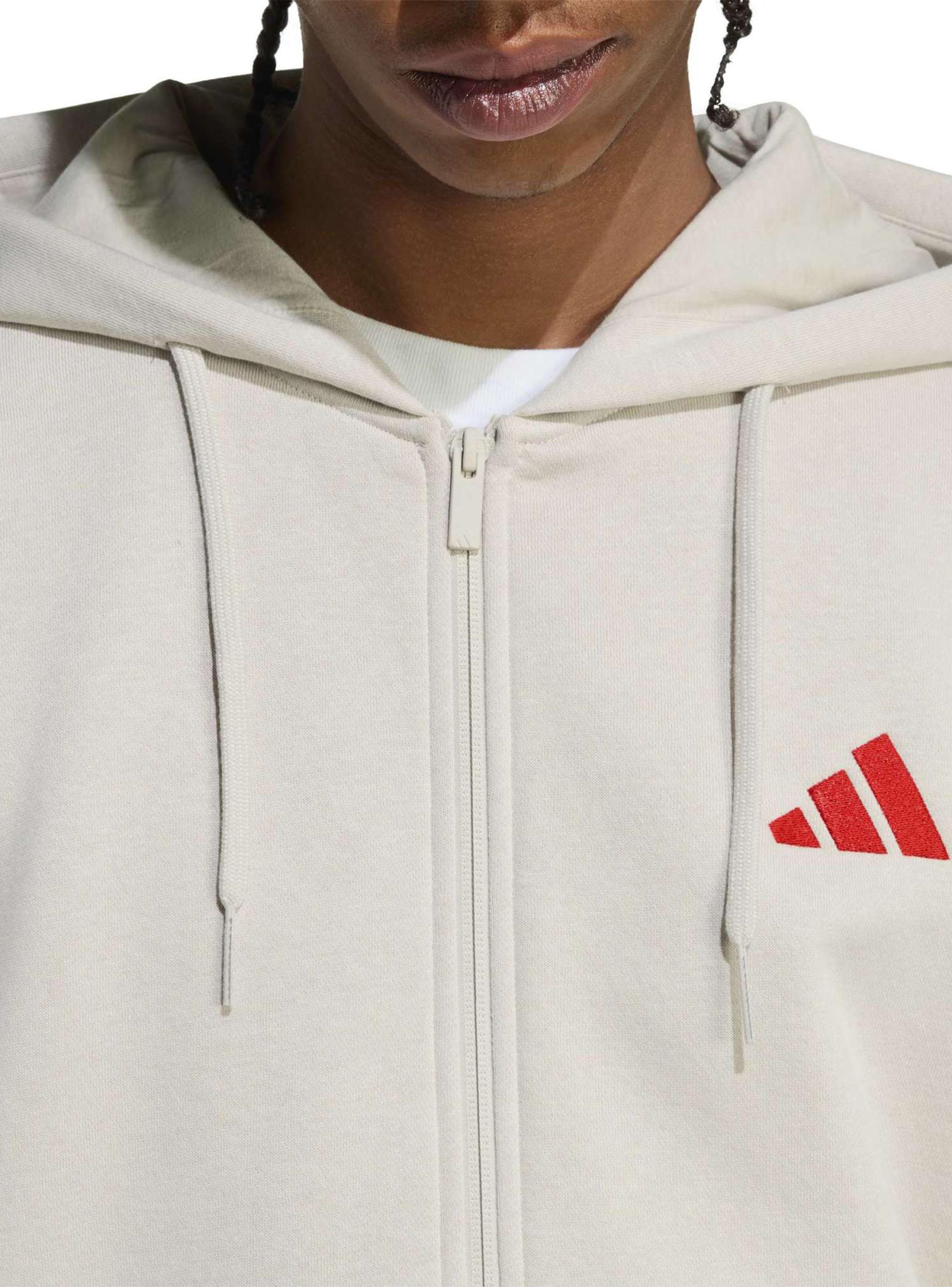 Polerón Franja de Color Manga M 3s Fl Fz Hd Beige-3