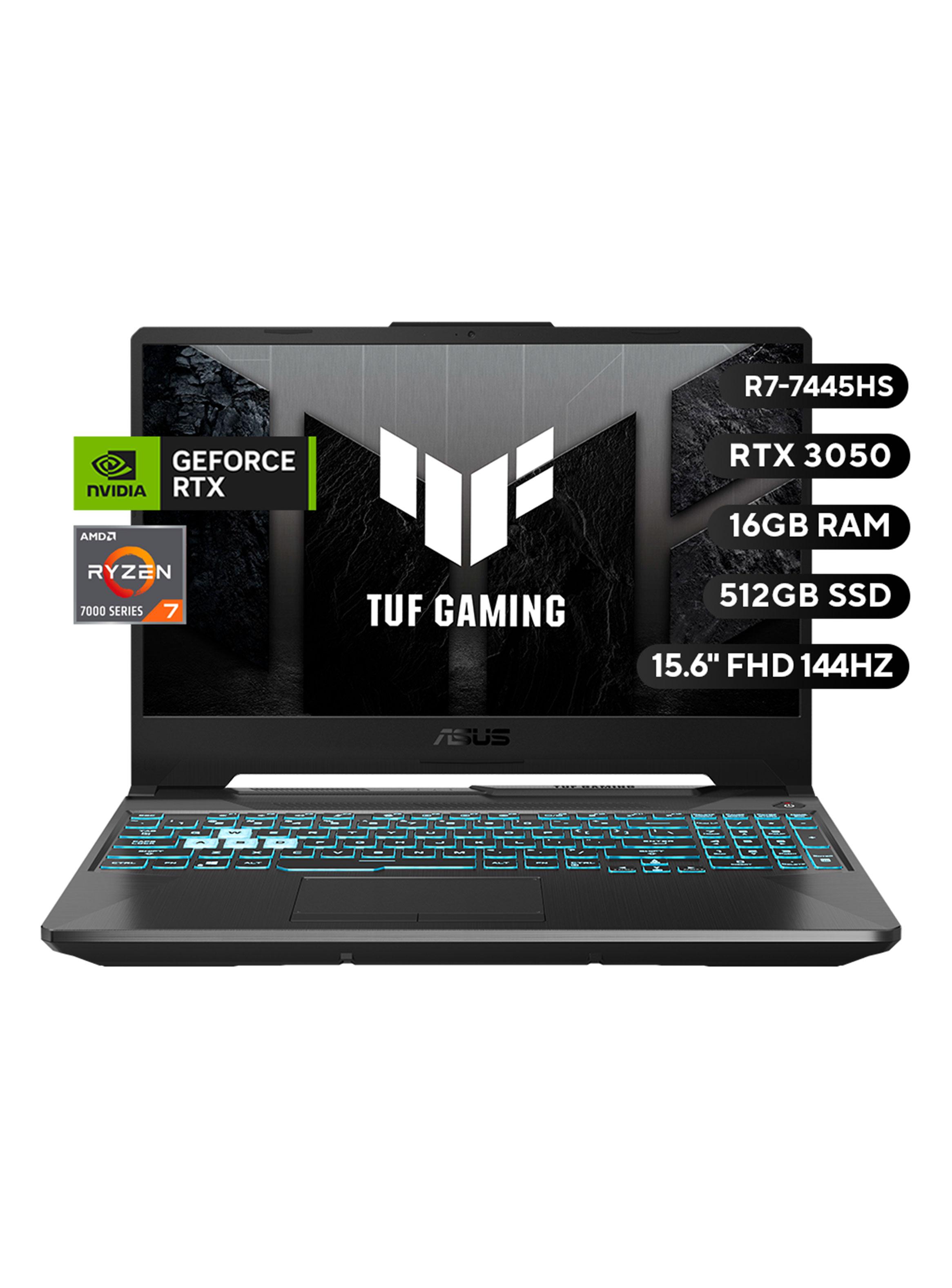 Notebook Gamer TUF A15 AMD Ryzen 7 RTX 3050 16GB RAM 512GB SSD 15.6'' FHD 144Hz-1