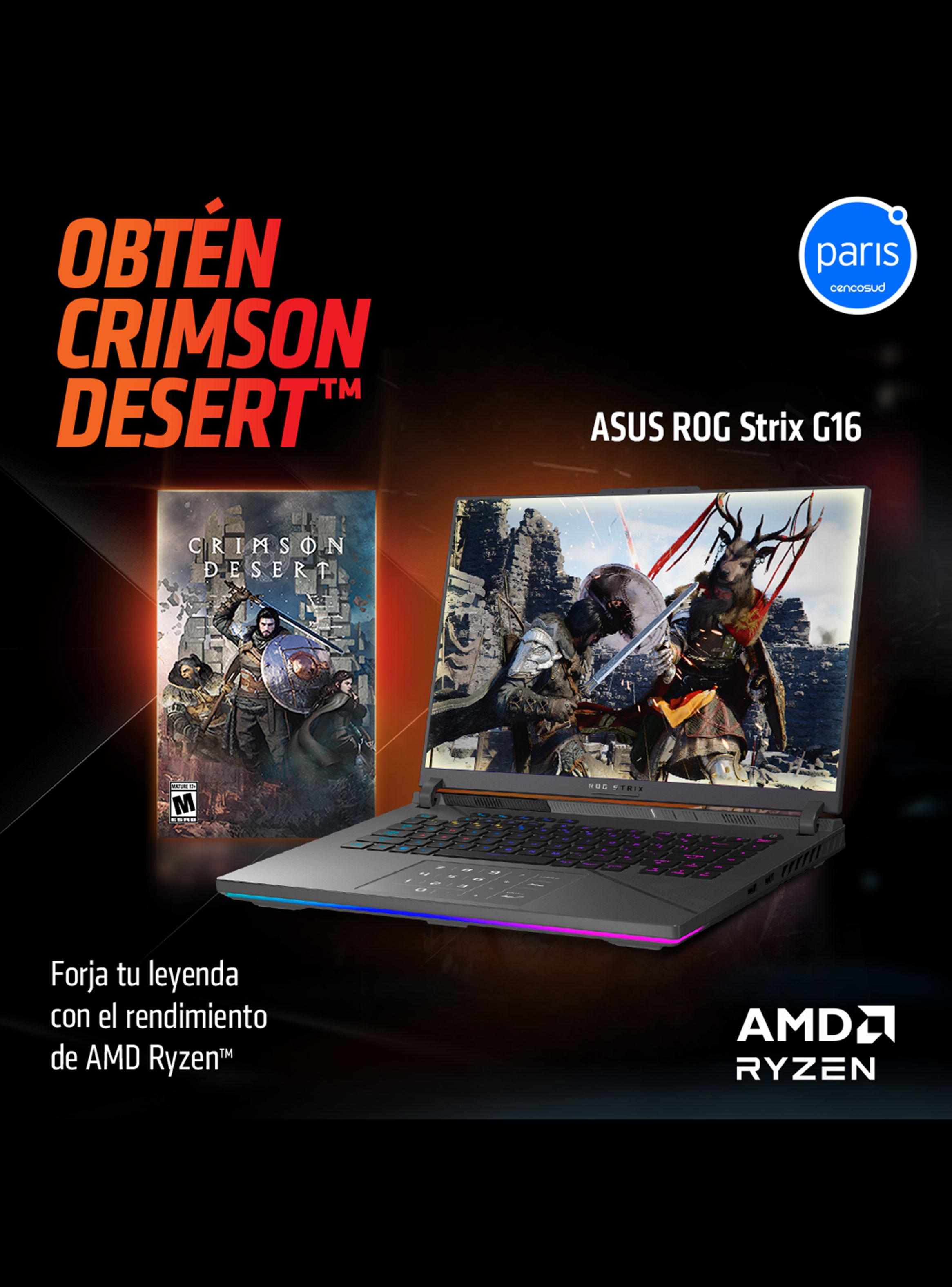 Notebook Gamer ROG Strix G16 AMD Ryzen 9 32GB RAM 1TB SSD RTX 5060 16'' 2.5K WQXGA 240Hz-10