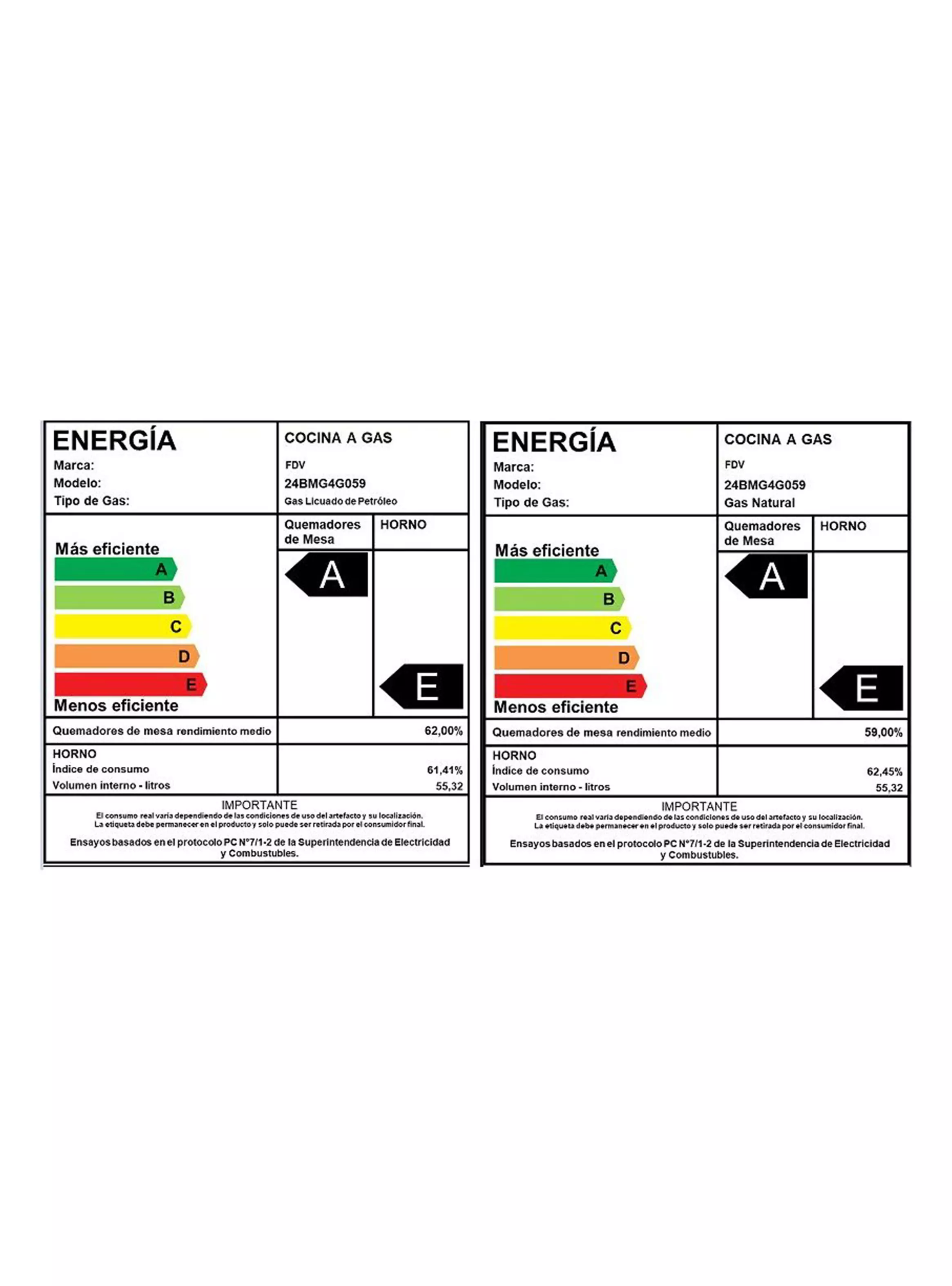 Cocina a Gas 4 Quemadores FS Design 24BMG4G059-6
