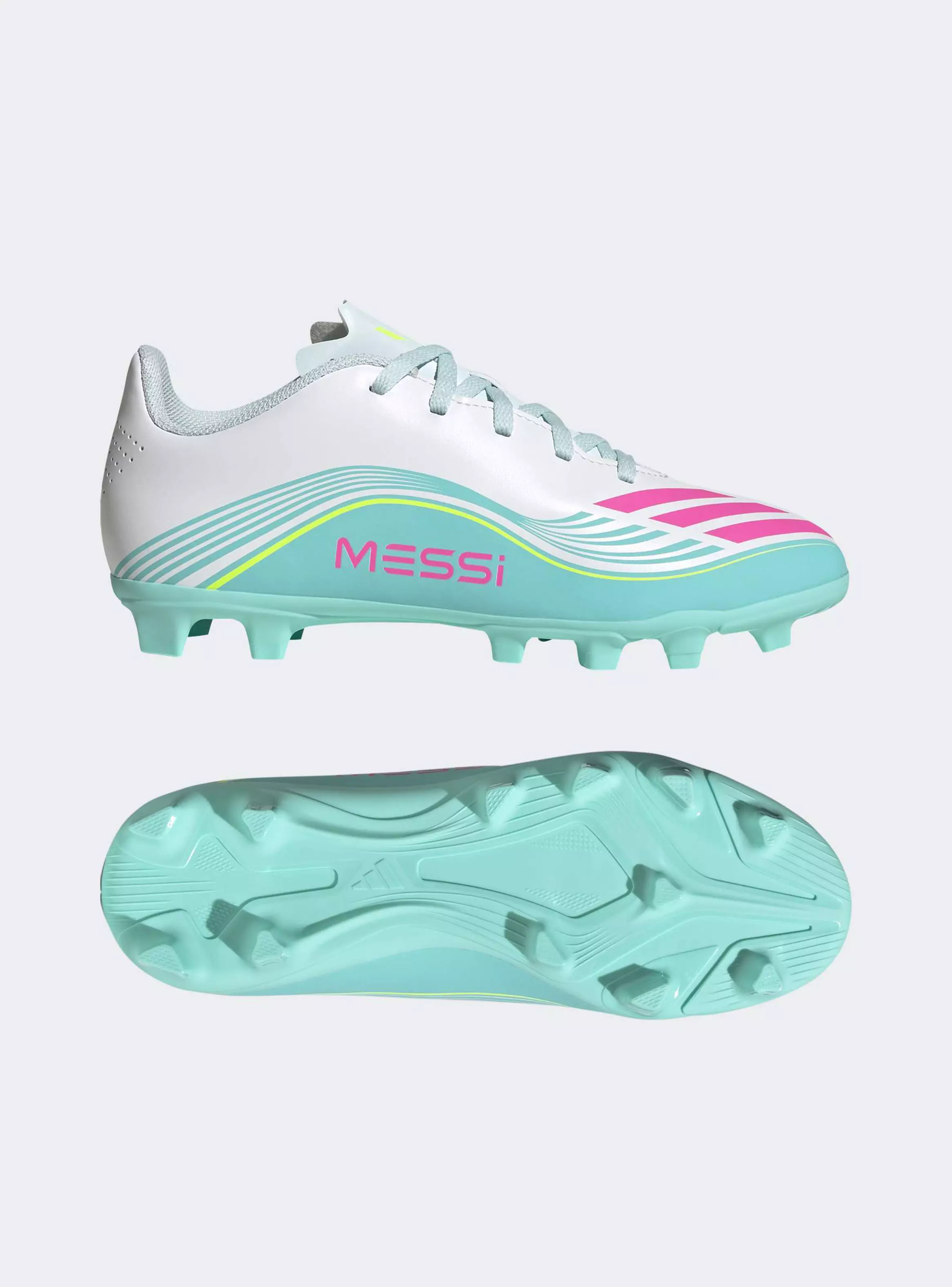 Zapatilla Fútbol Niños F50 Messi Club FG/MG J T.35.5 a T.38-4