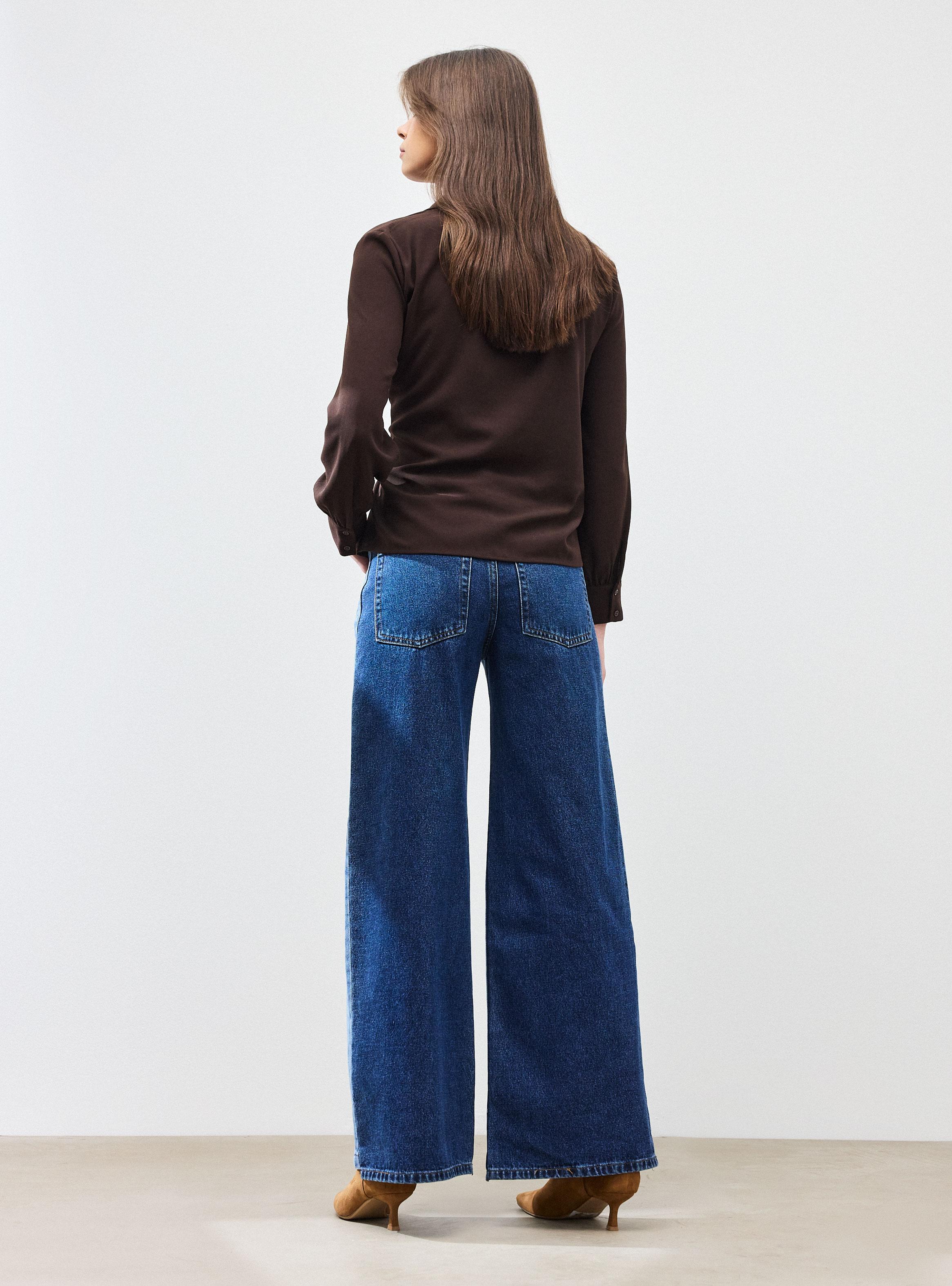 Jeans Straight Leg Efecto Bitono-5