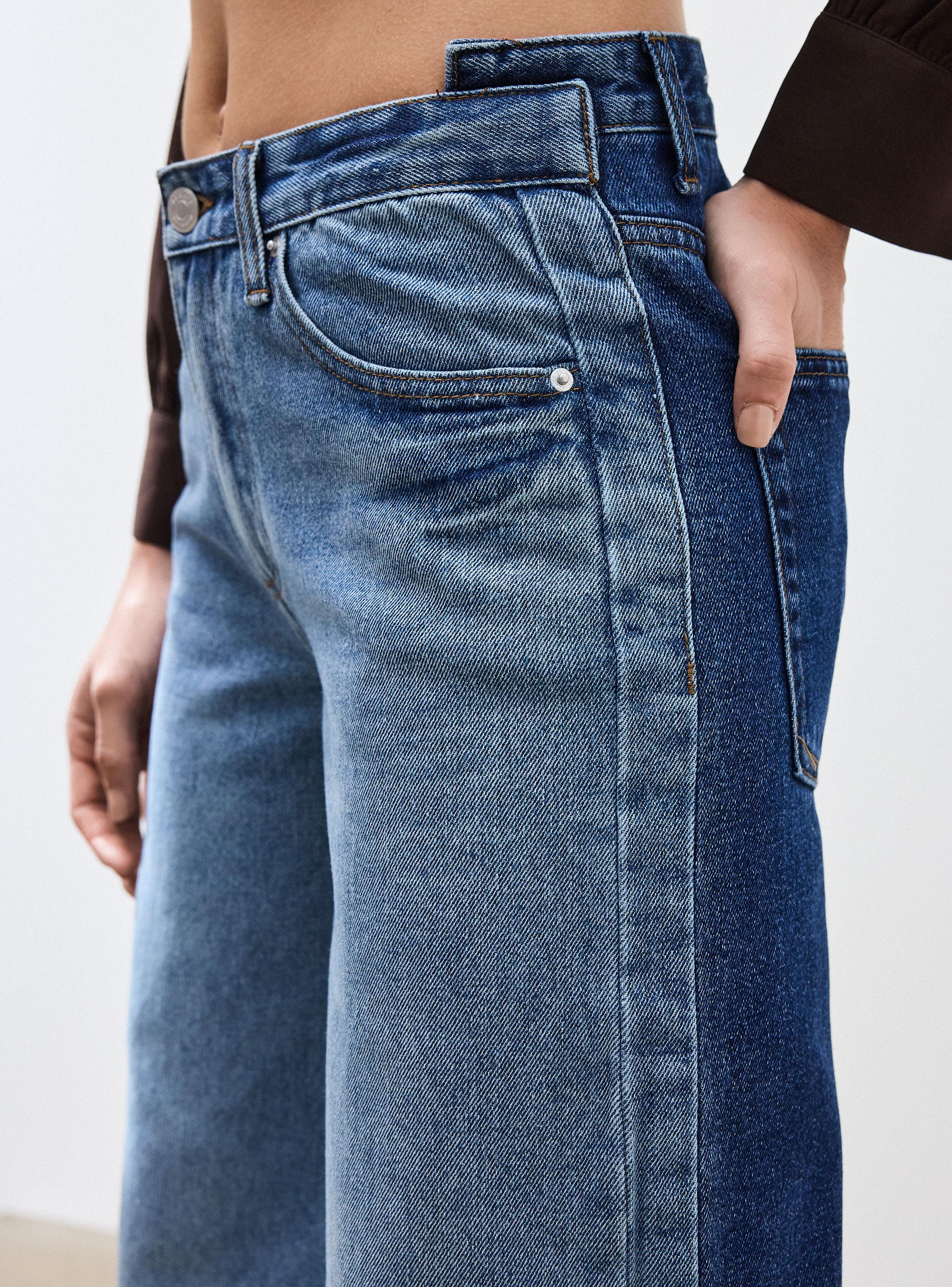 Jeans Straight Leg Efecto Bitono-2