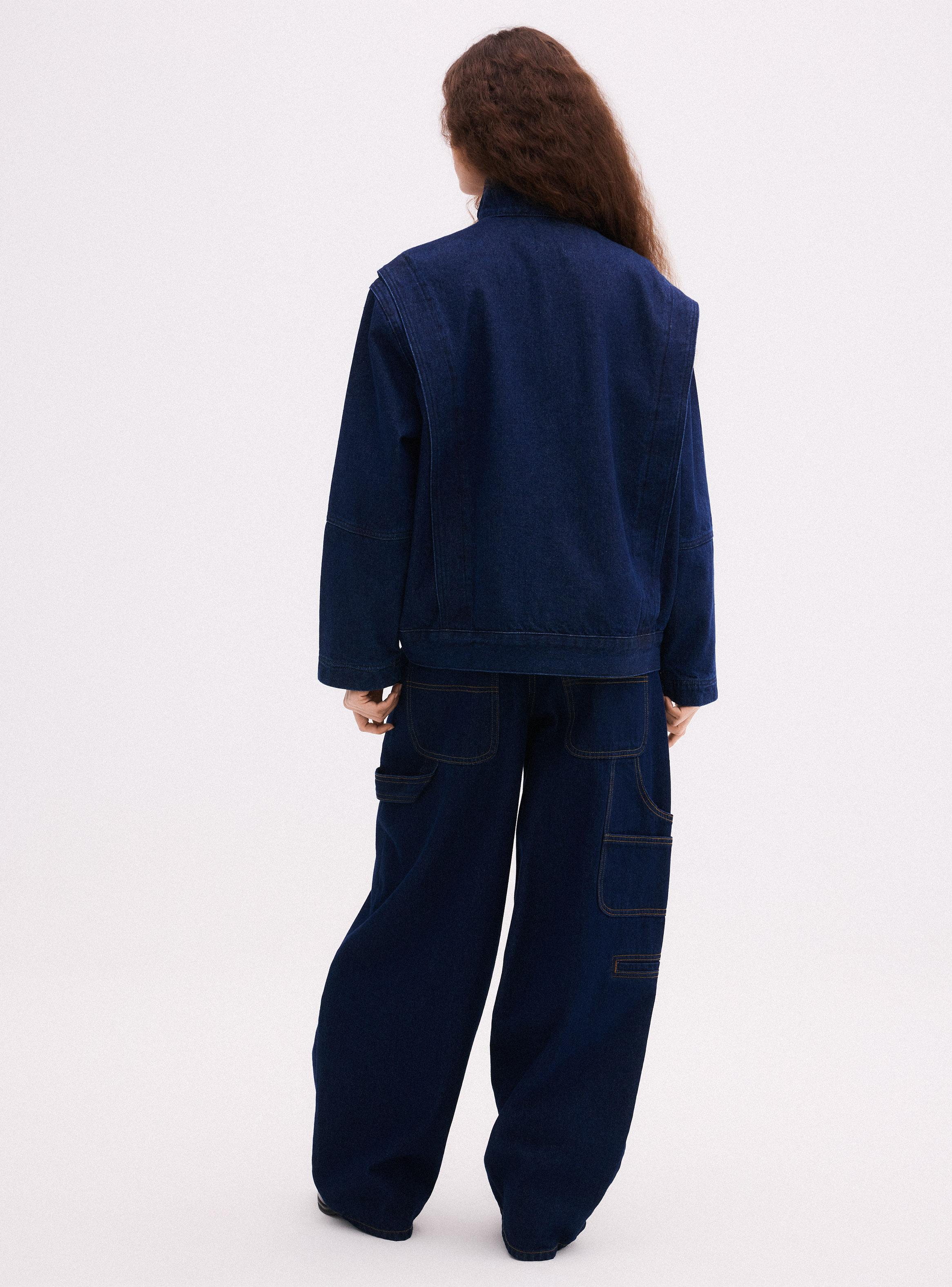 Chaqueta Oversize con Cierre Frontal Funnel Neck-5