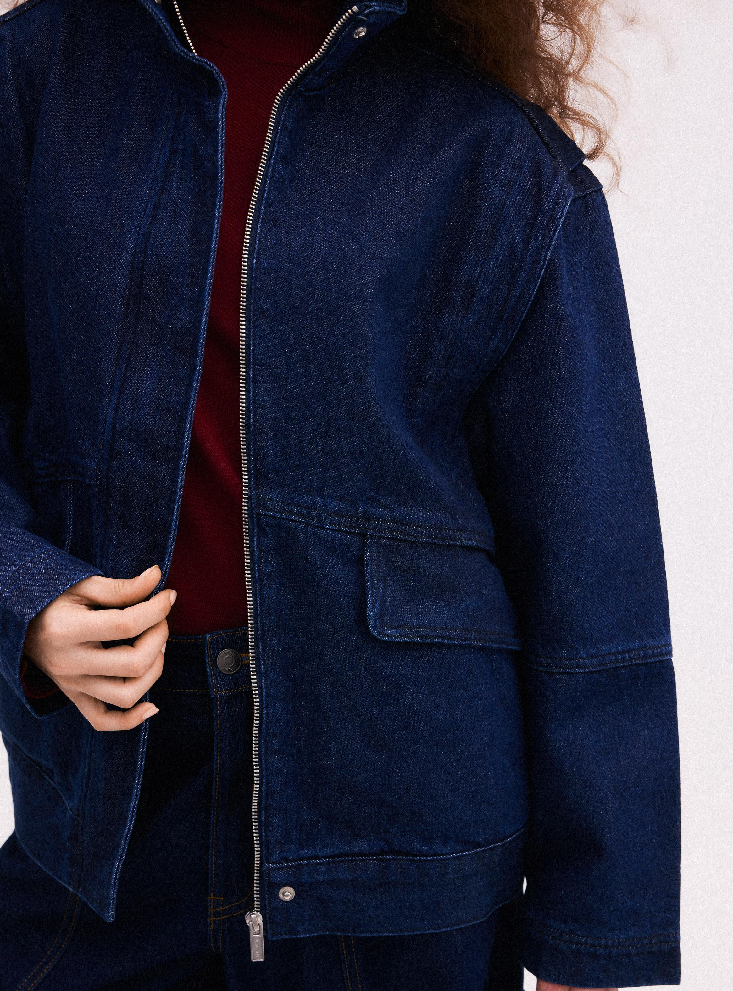 Chaqueta Oversize con Cierre Frontal Funnel Neck-3