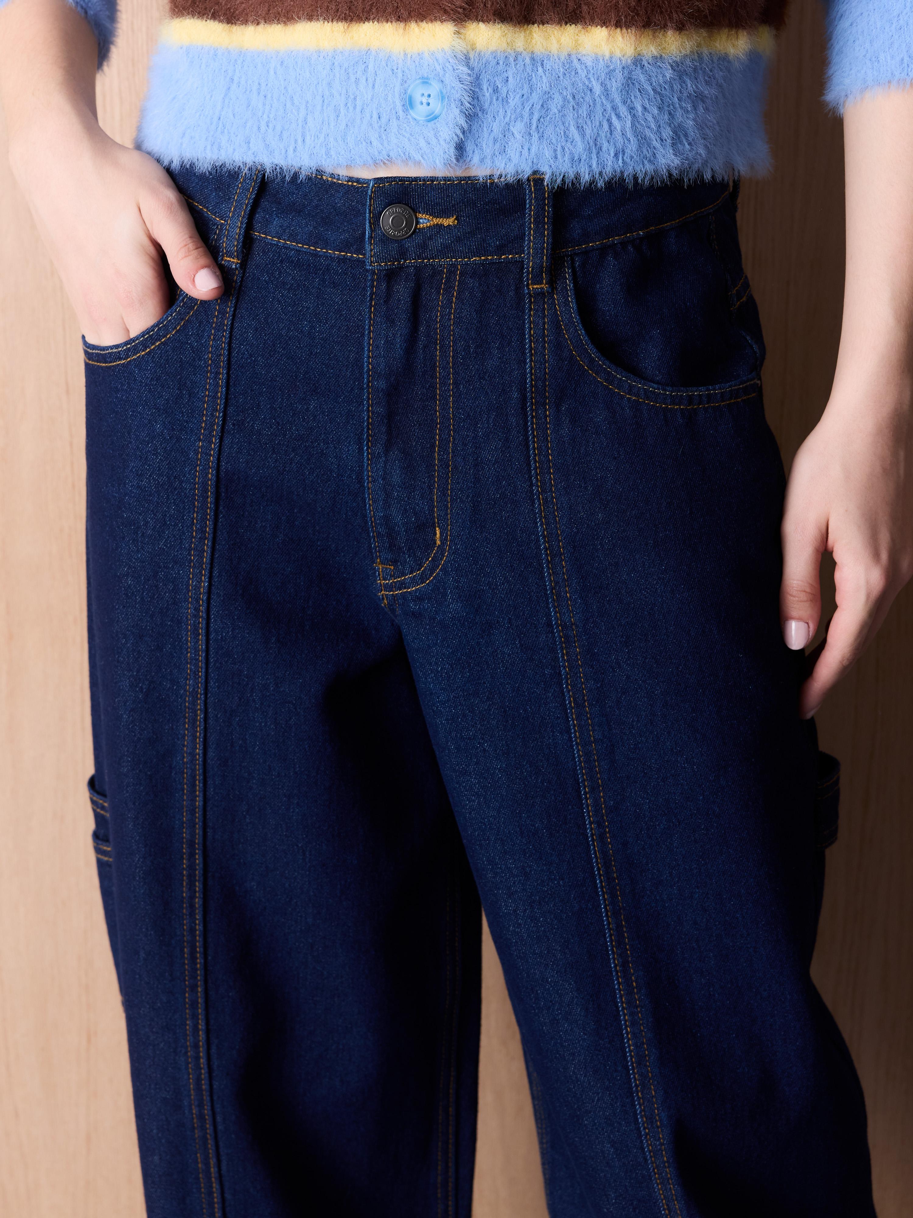 Jeans con Costuras Delanteras-2