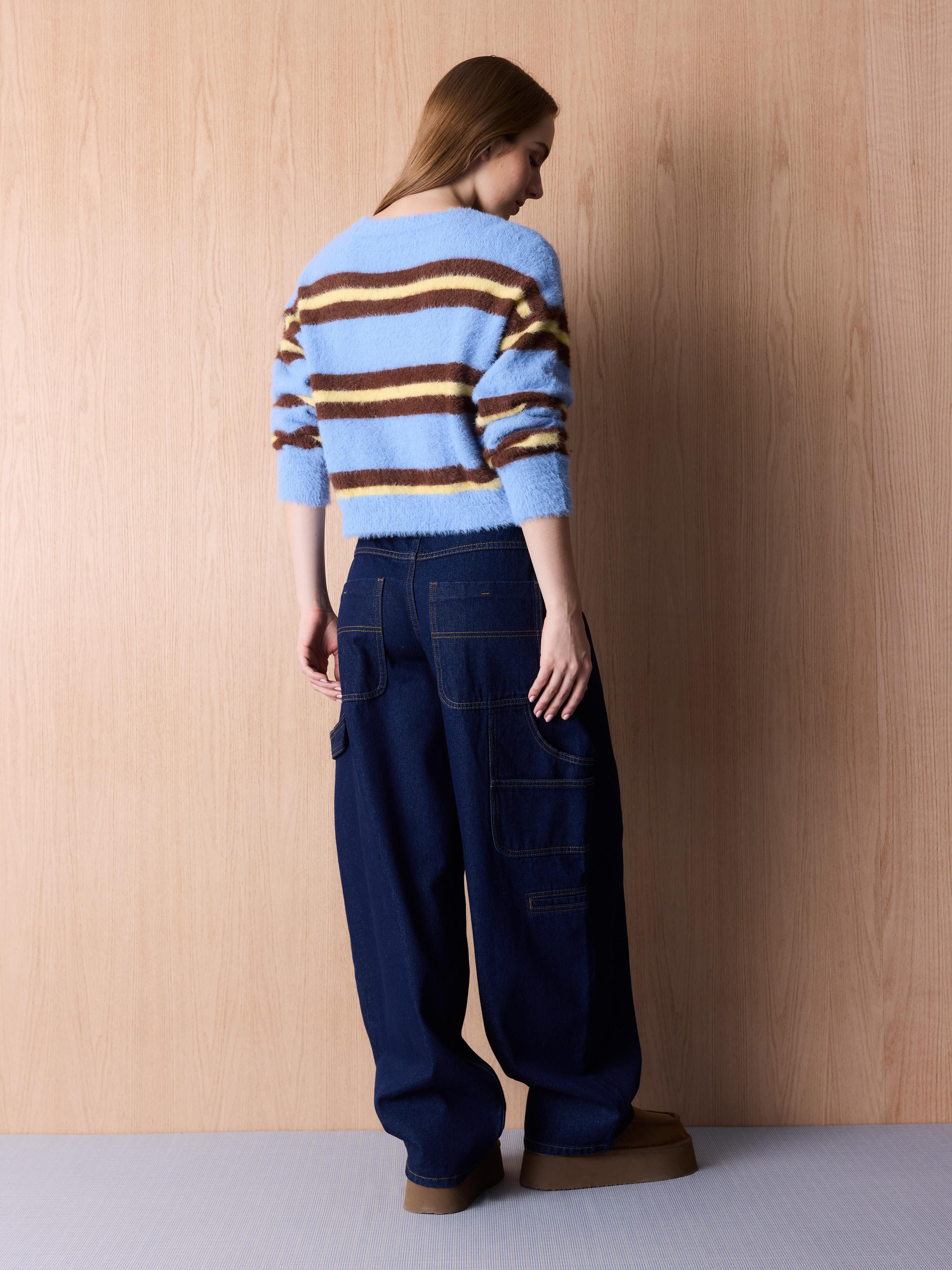 Jeans con Costuras Delanteras-5