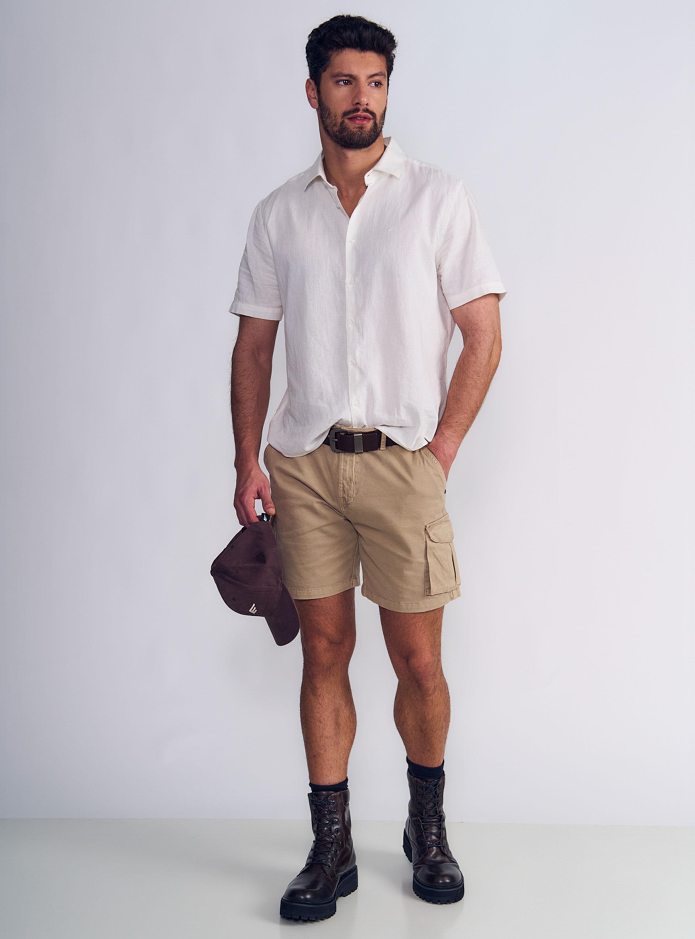 Camisa Lino Algodón Regular-3