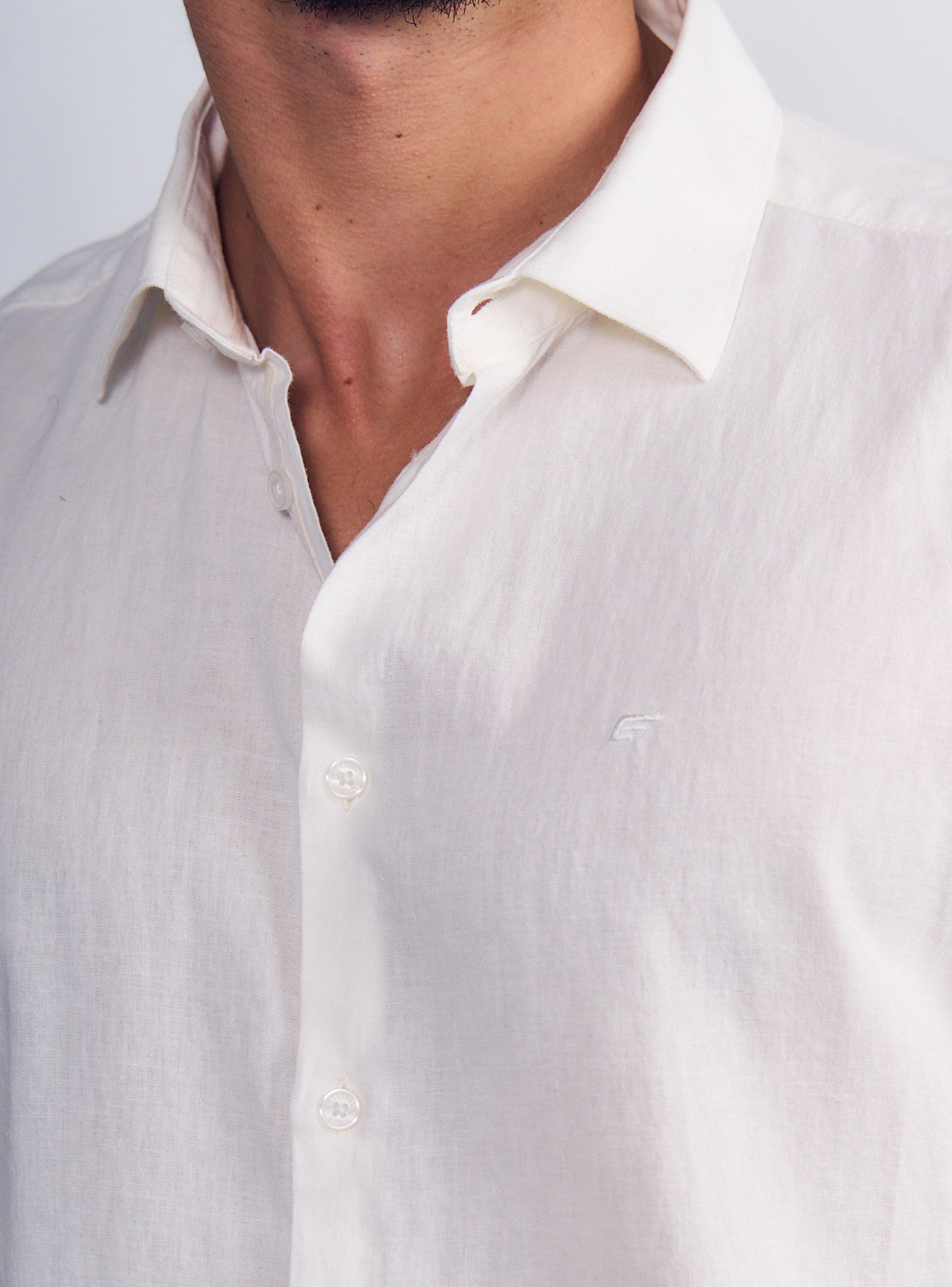 Camisa Lino Algodón Regular-2