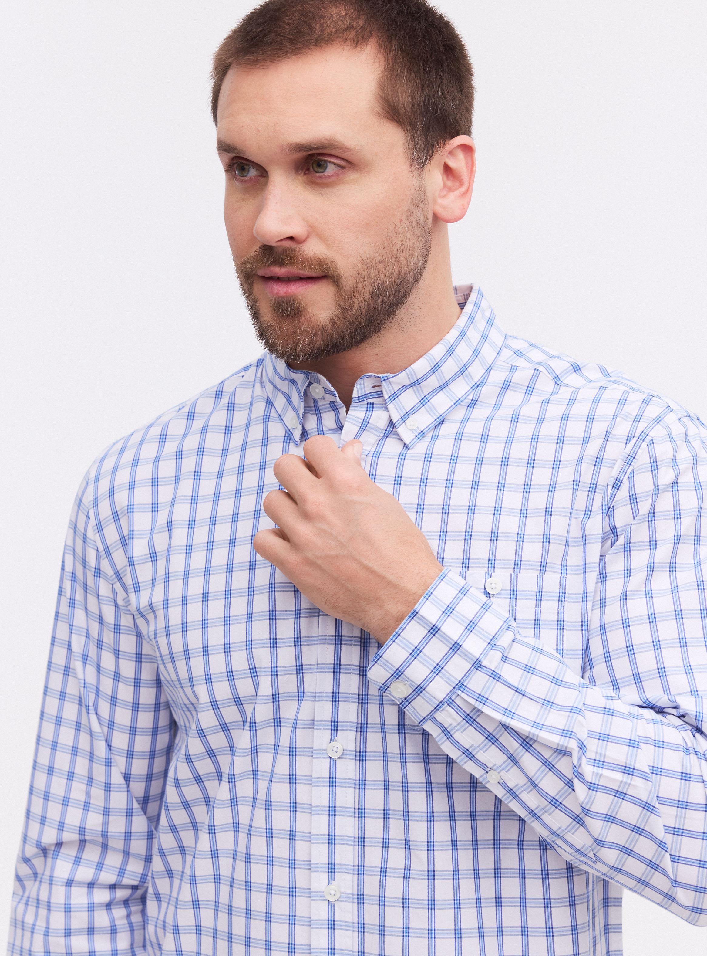 Camisa Print Cuadros Pequeños-2