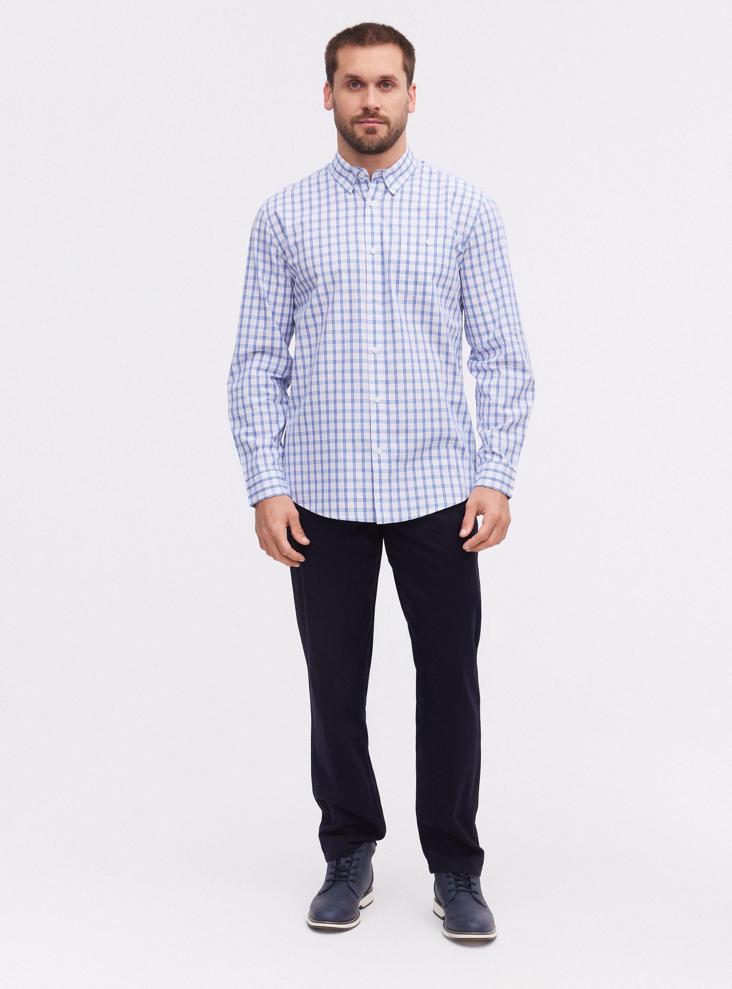 Camisa Print Cuadros Pequeños-4