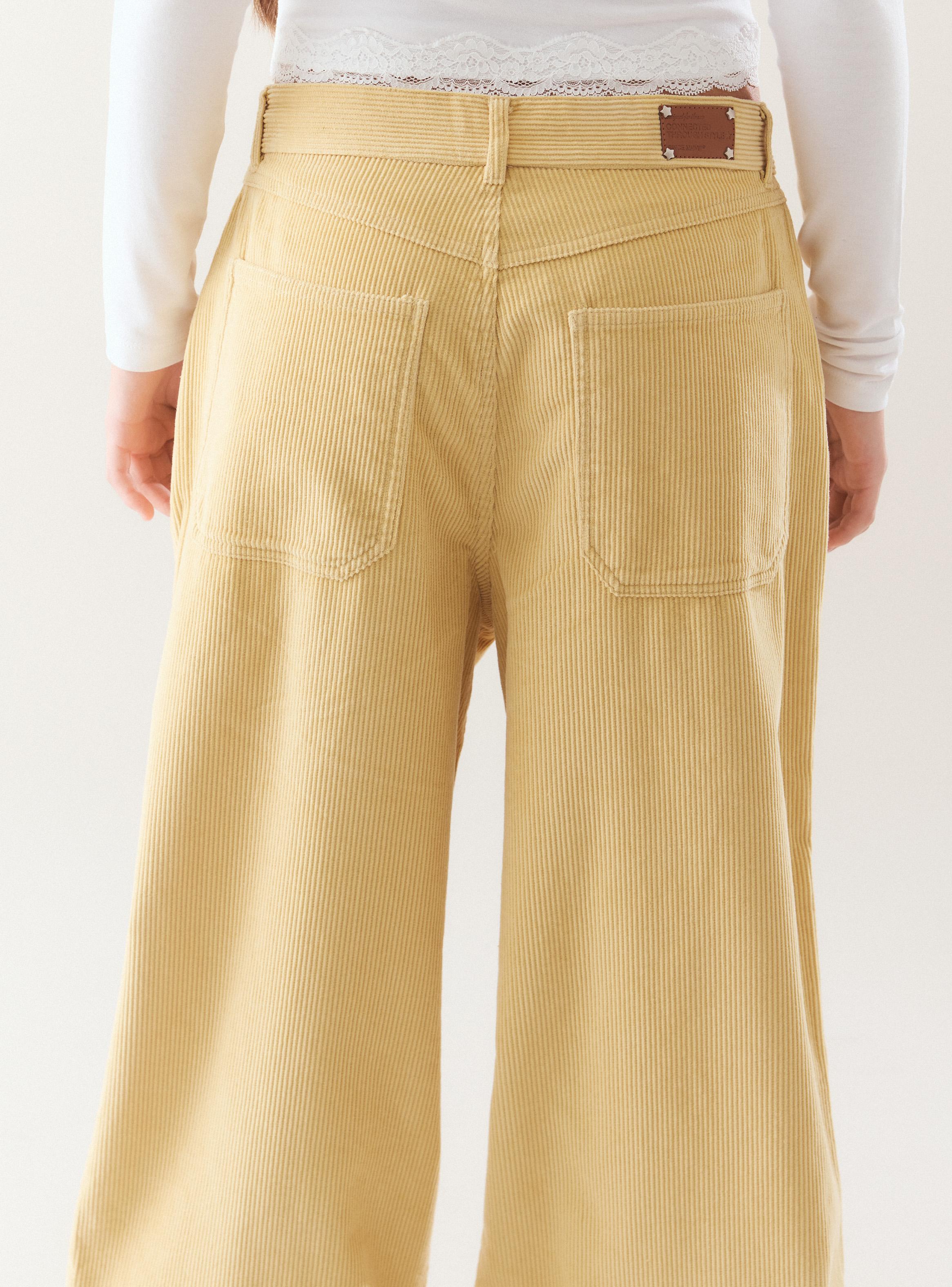 Pantalón Balloon Cotelé-3