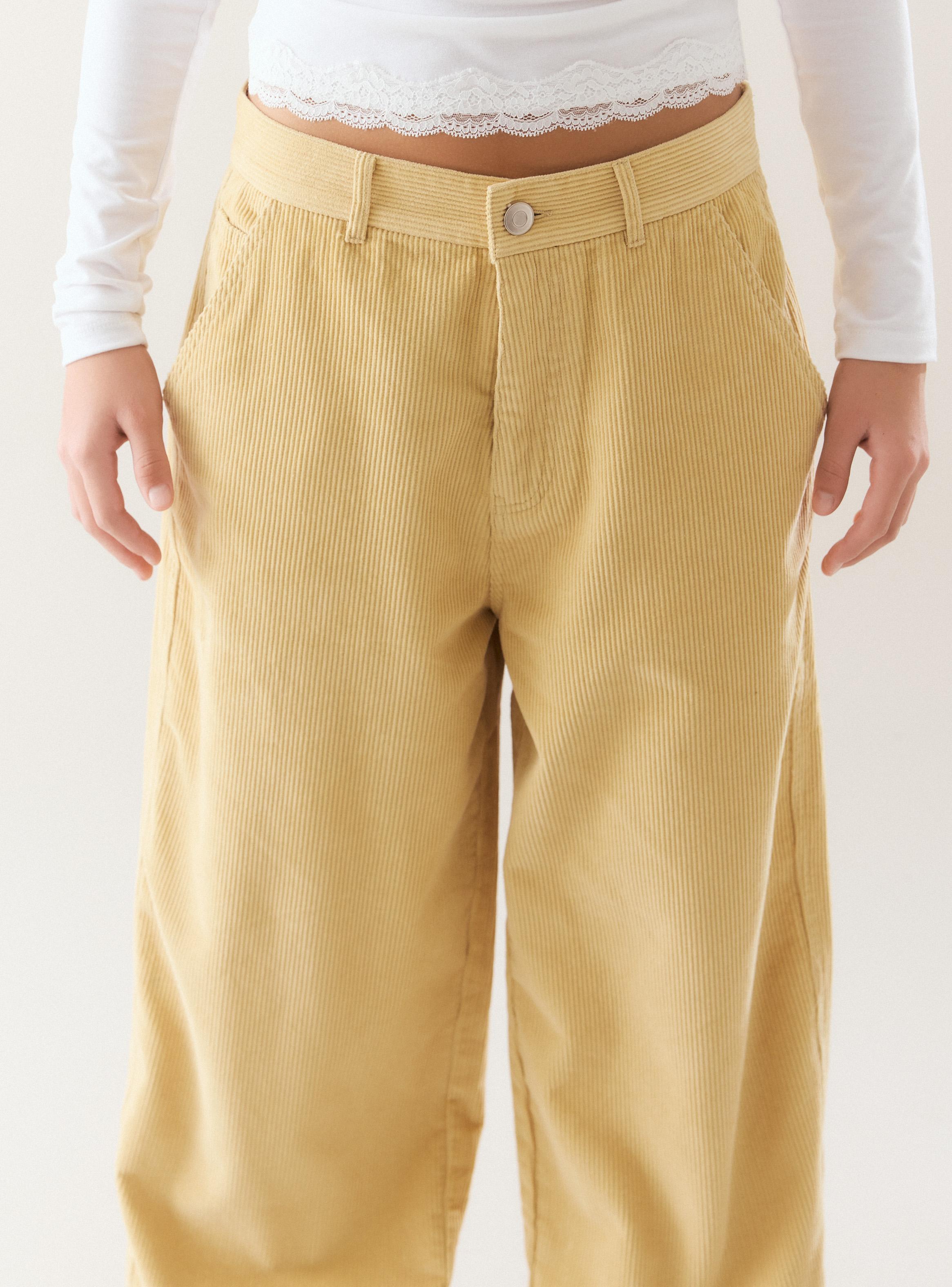 Pantalón Balloon Cotelé-2