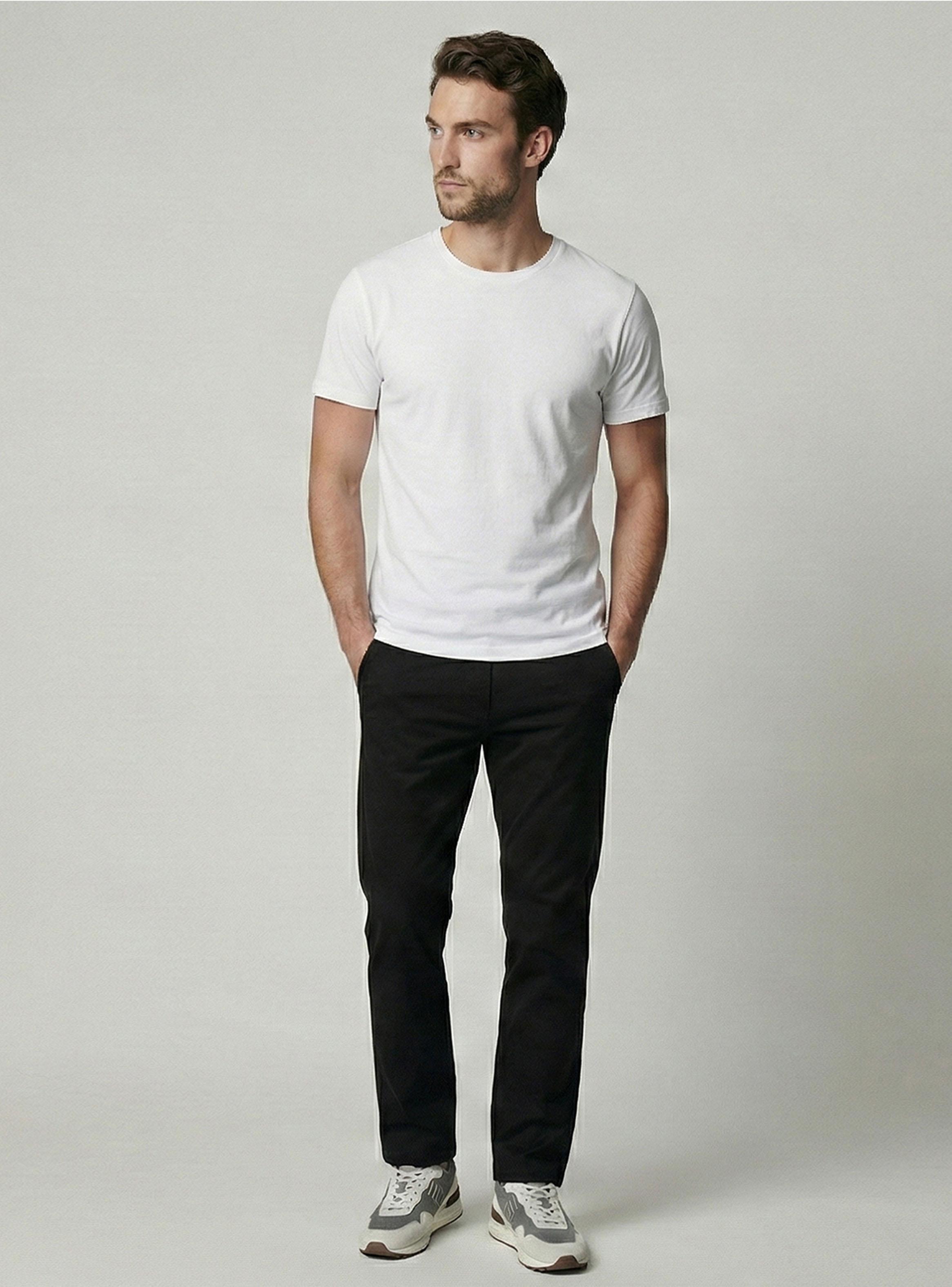 Pantalón Liso Twill Slim-3