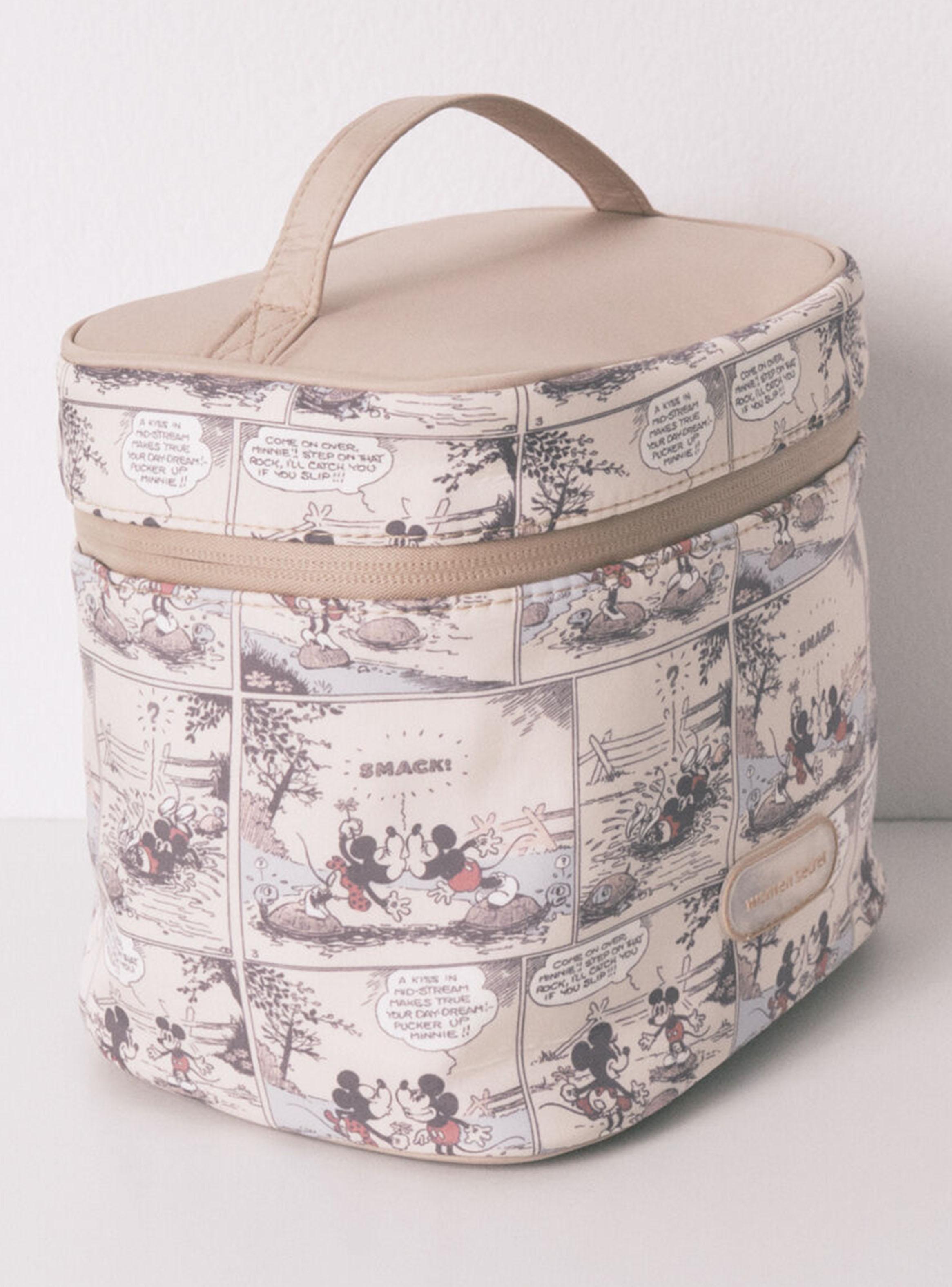 Neceser Mediano Acolchado Rosa Lentejuelas-2