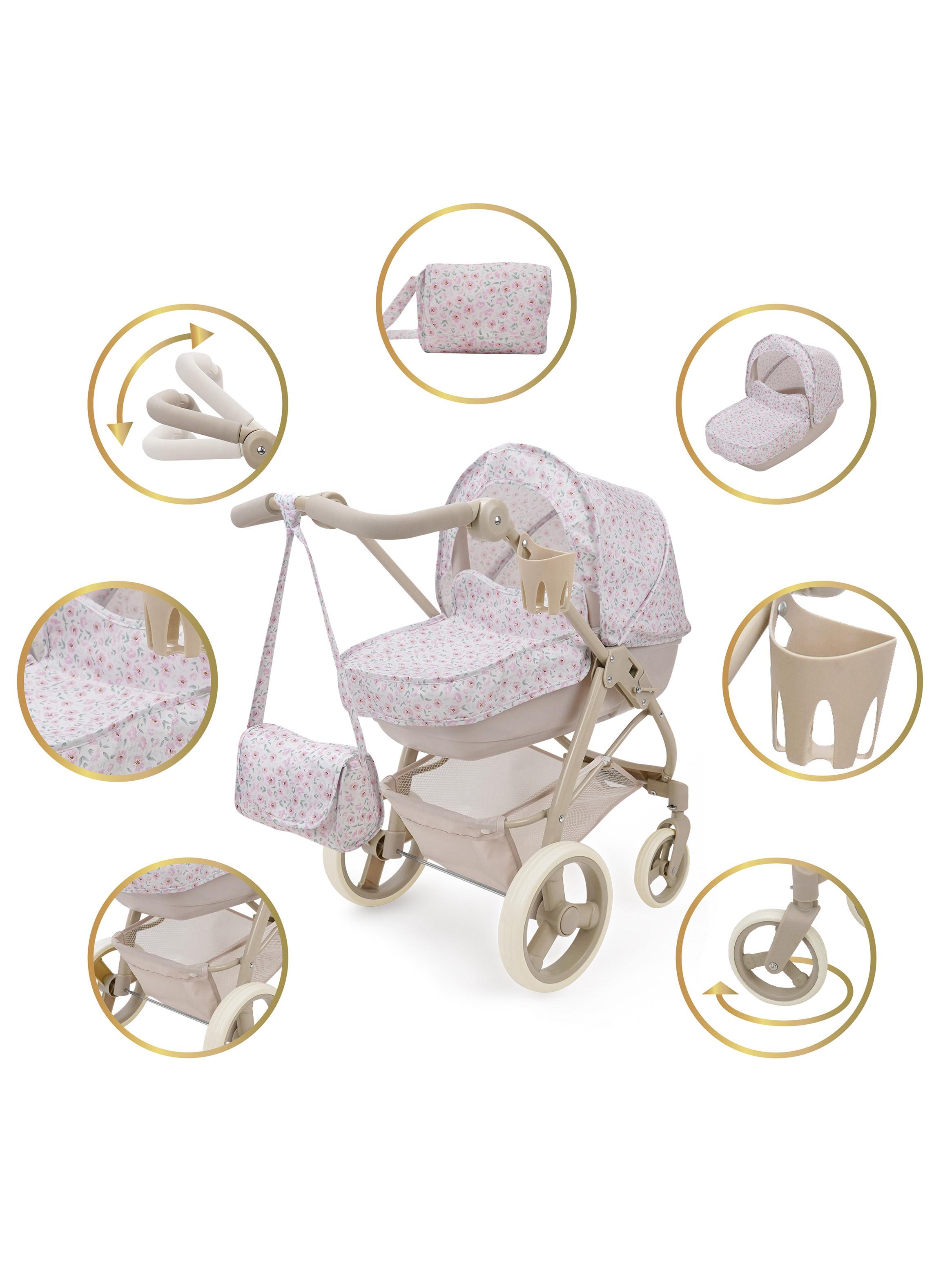 Coche de Muñecas Bella Petit Flora 2 en 1-3