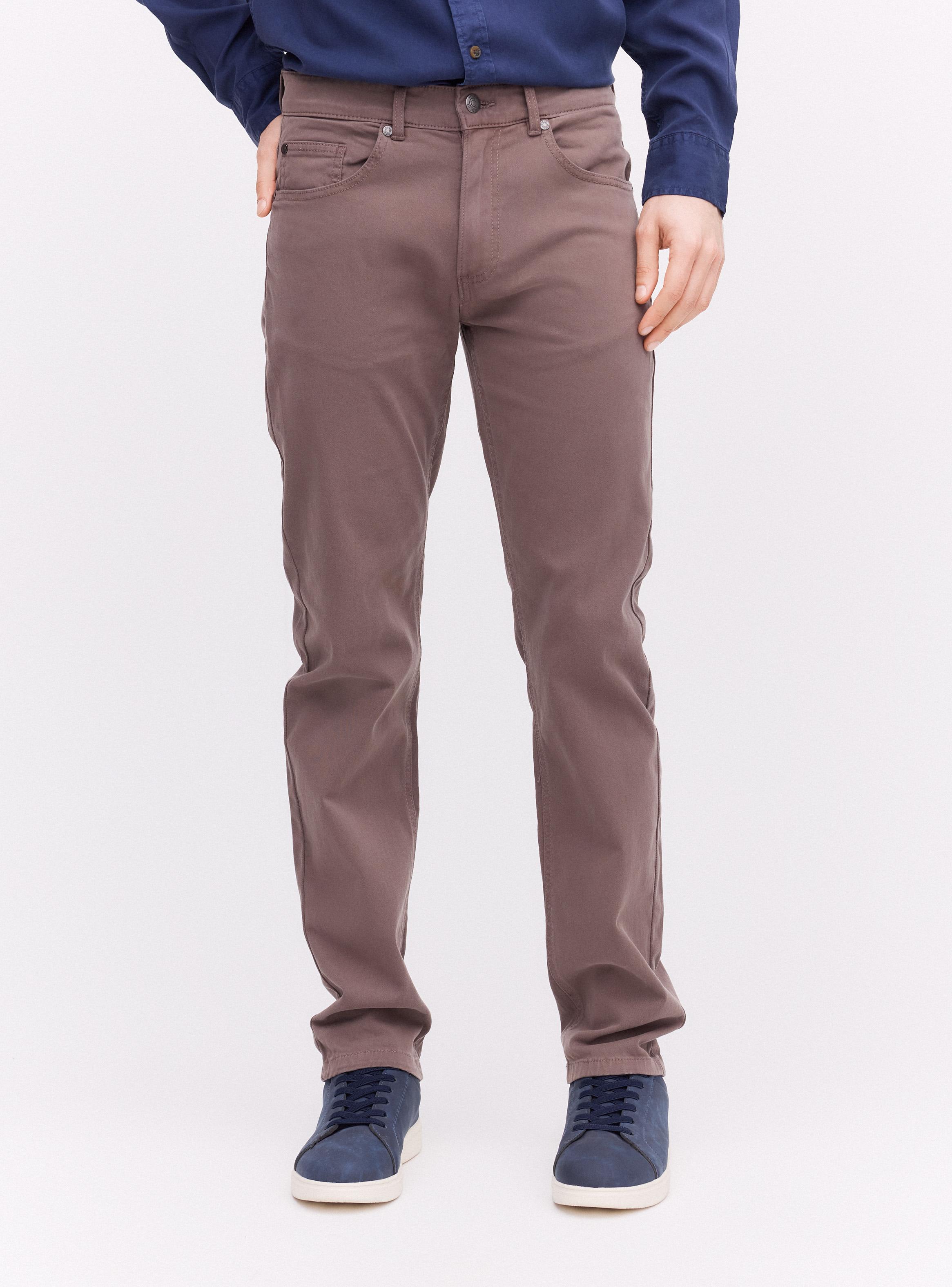Pantalón Cinco Bolsillos Tiro Medio Regular Fit-0