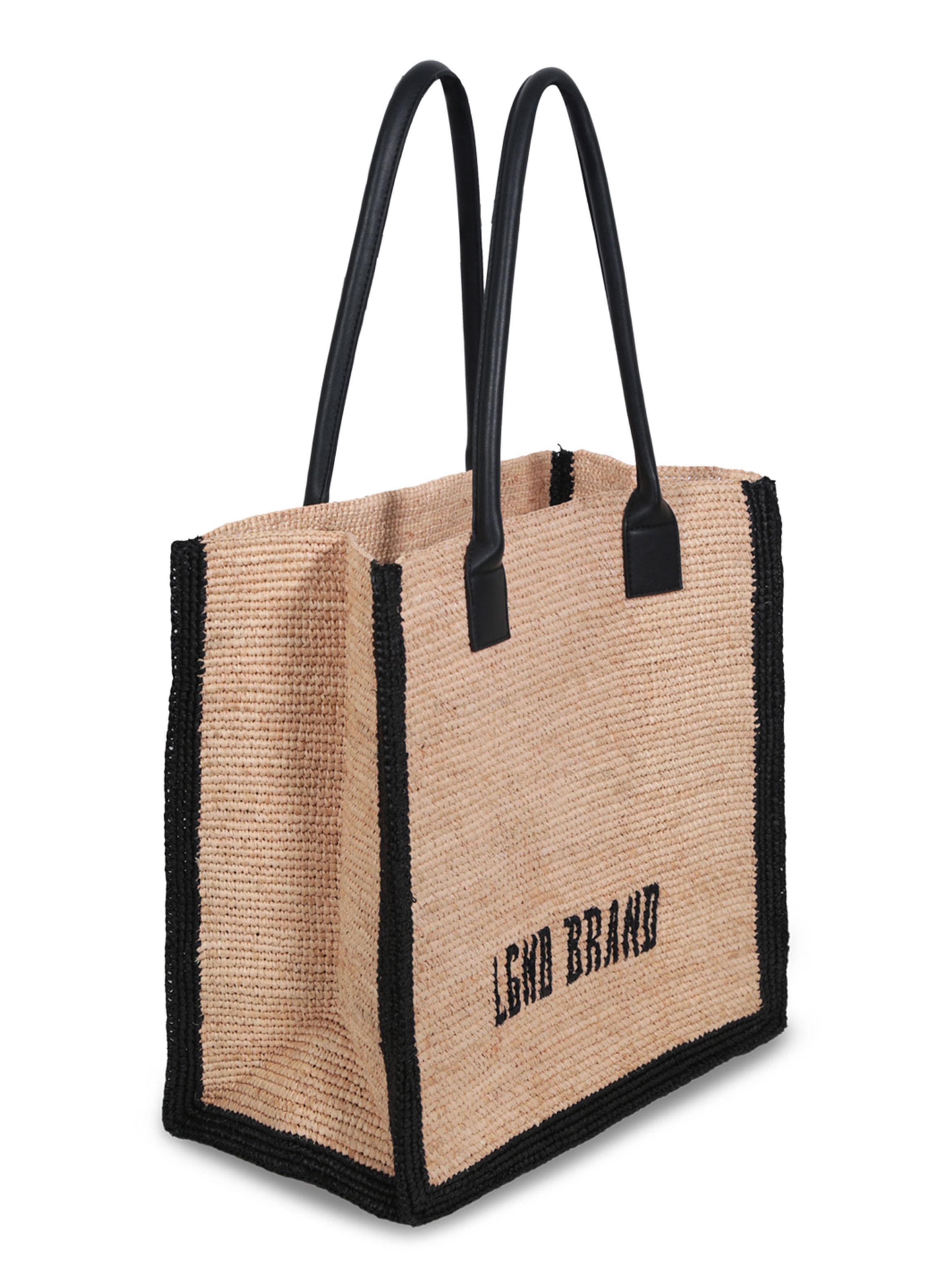 Bolso de Playa Raffia Brand Tote Bag-2