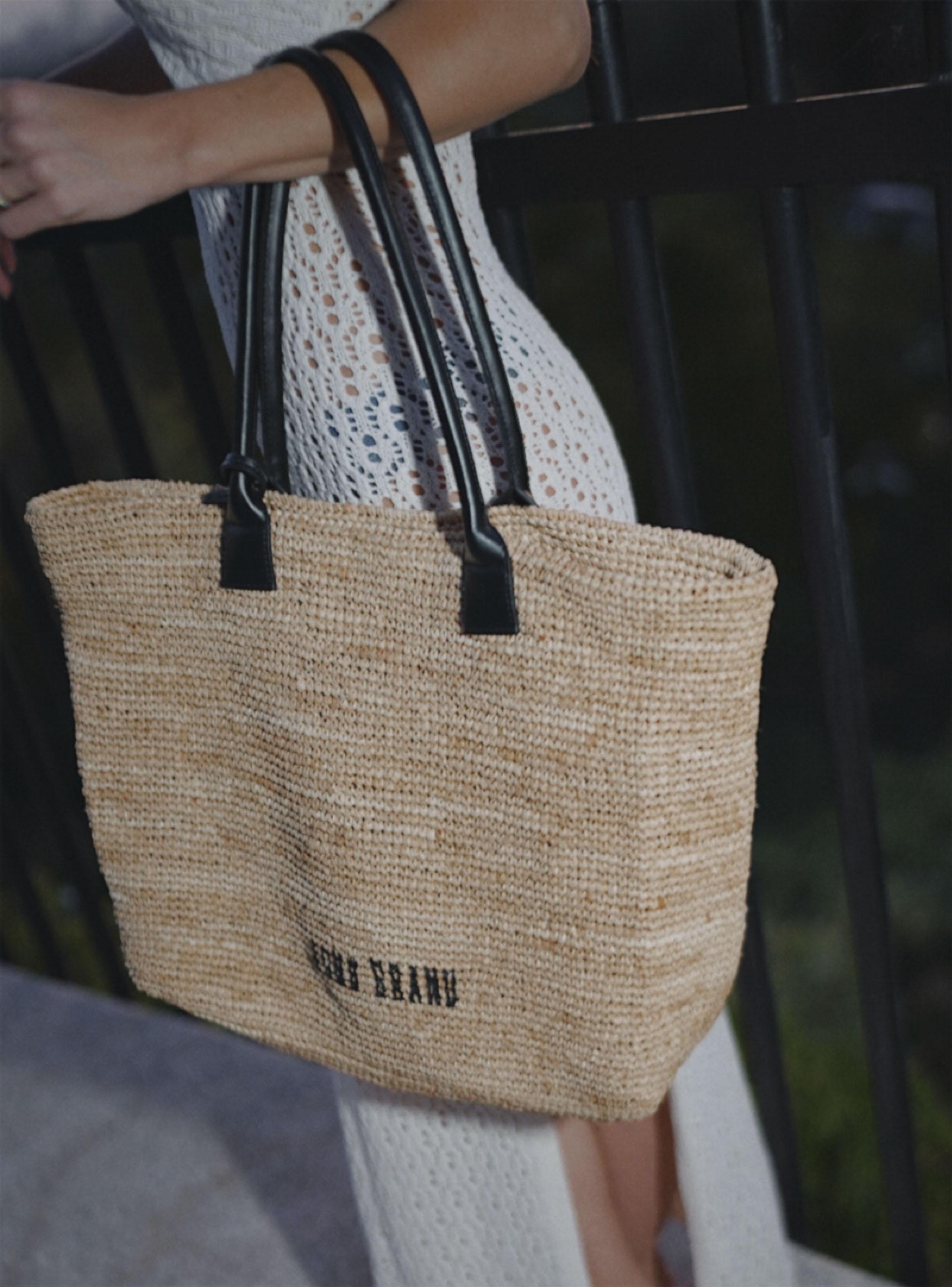 Bolso de Playa Raffia Tote Bag-3