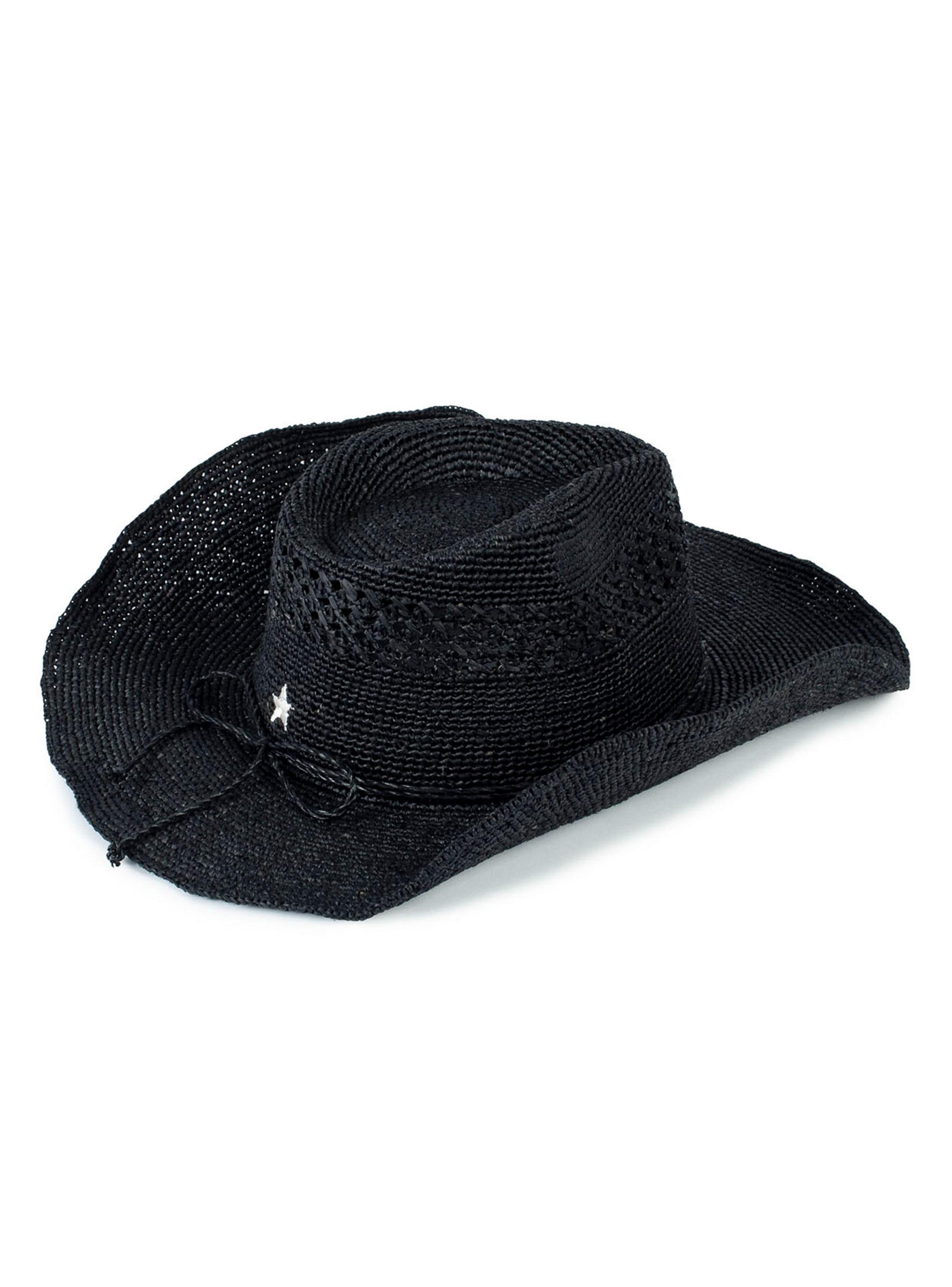 Sombrero New Black Raffia-2