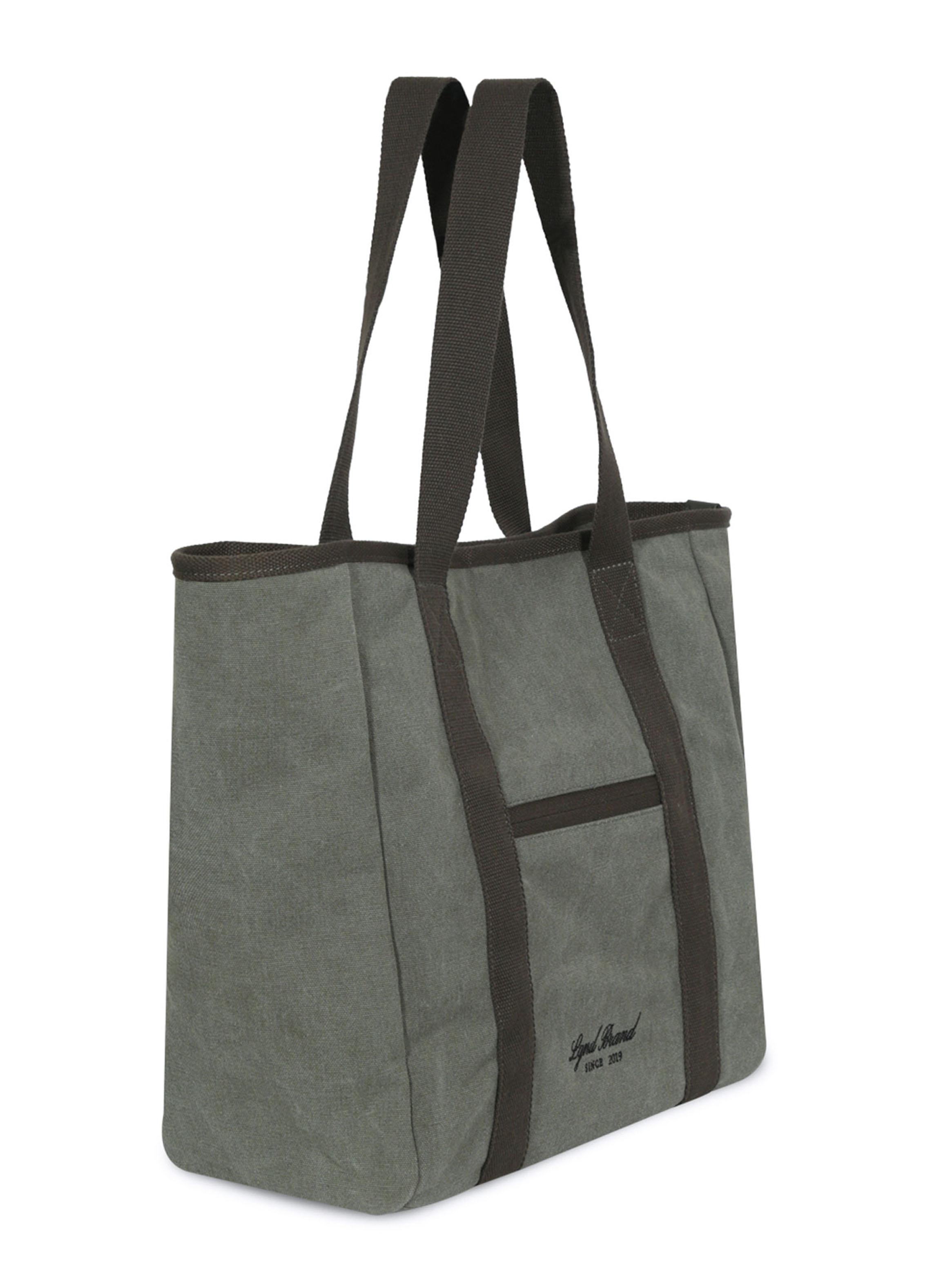 Cartera New Canvas Strap Tote Bag Green-2