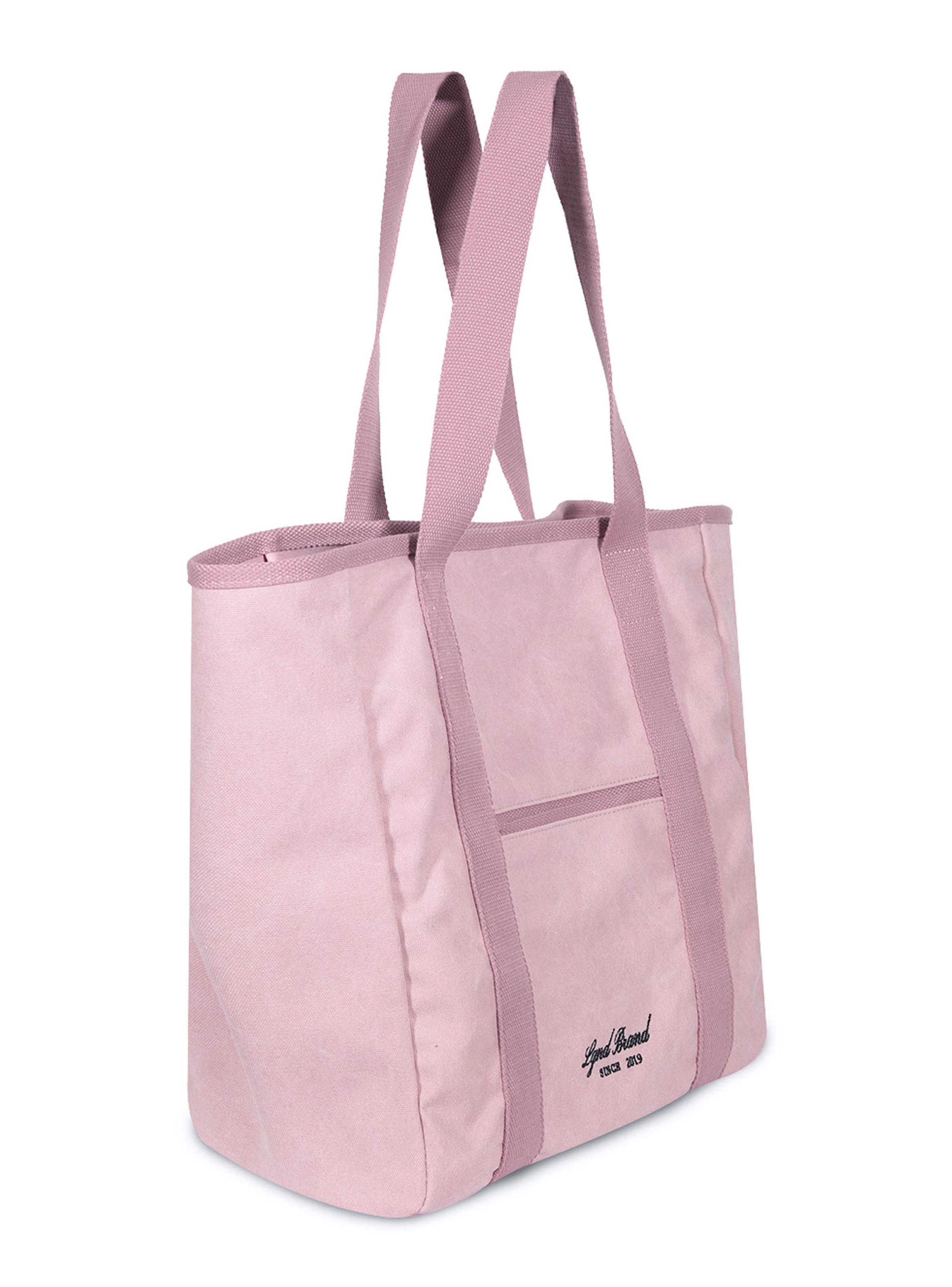 Cartera New Canvas Strap Tote Bag Pink-3