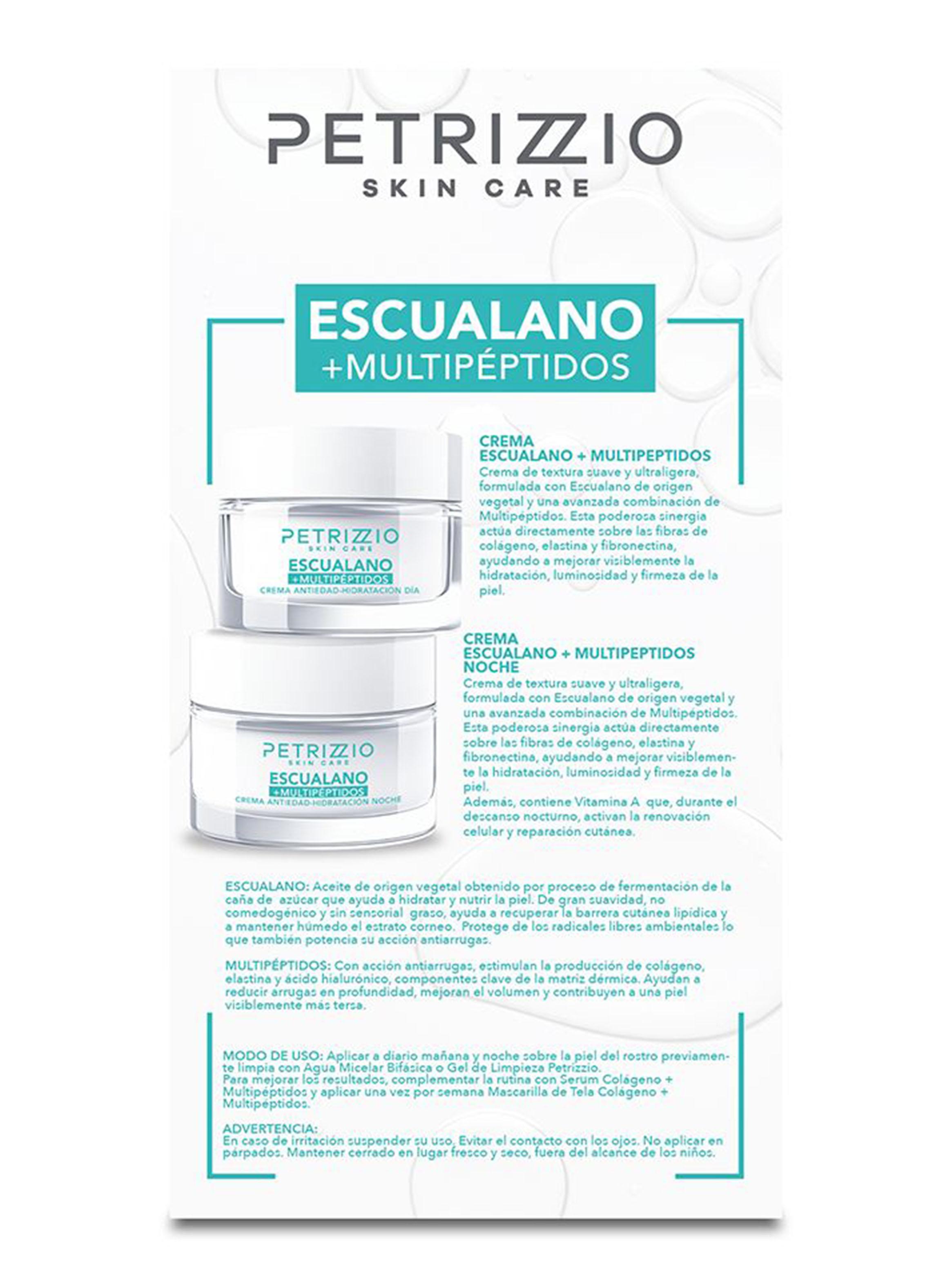 Set Crema Antiedad Día y Noche Escualano + Multipéptidos-2