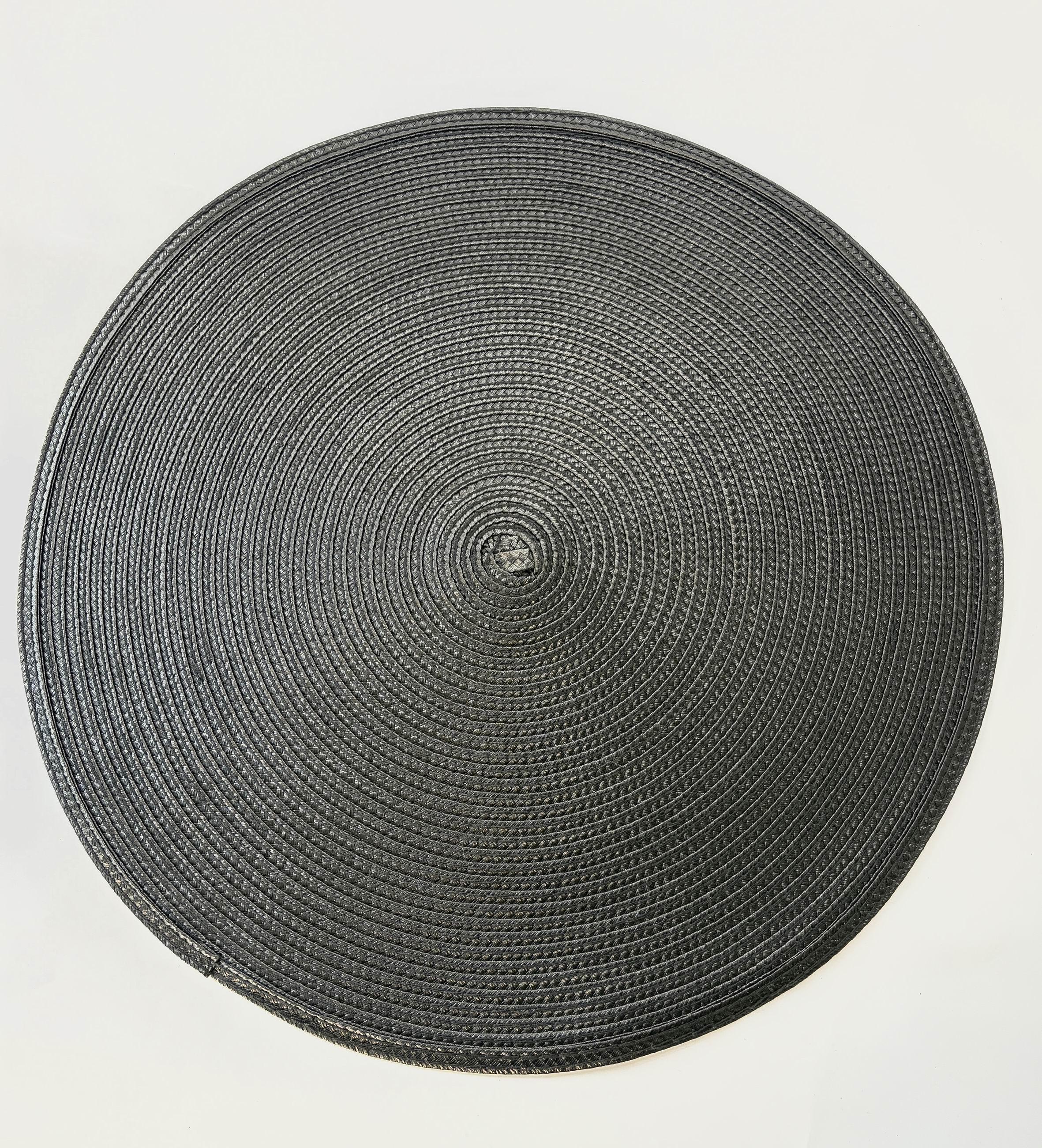 Individual Redondo Negro 38 cm-1