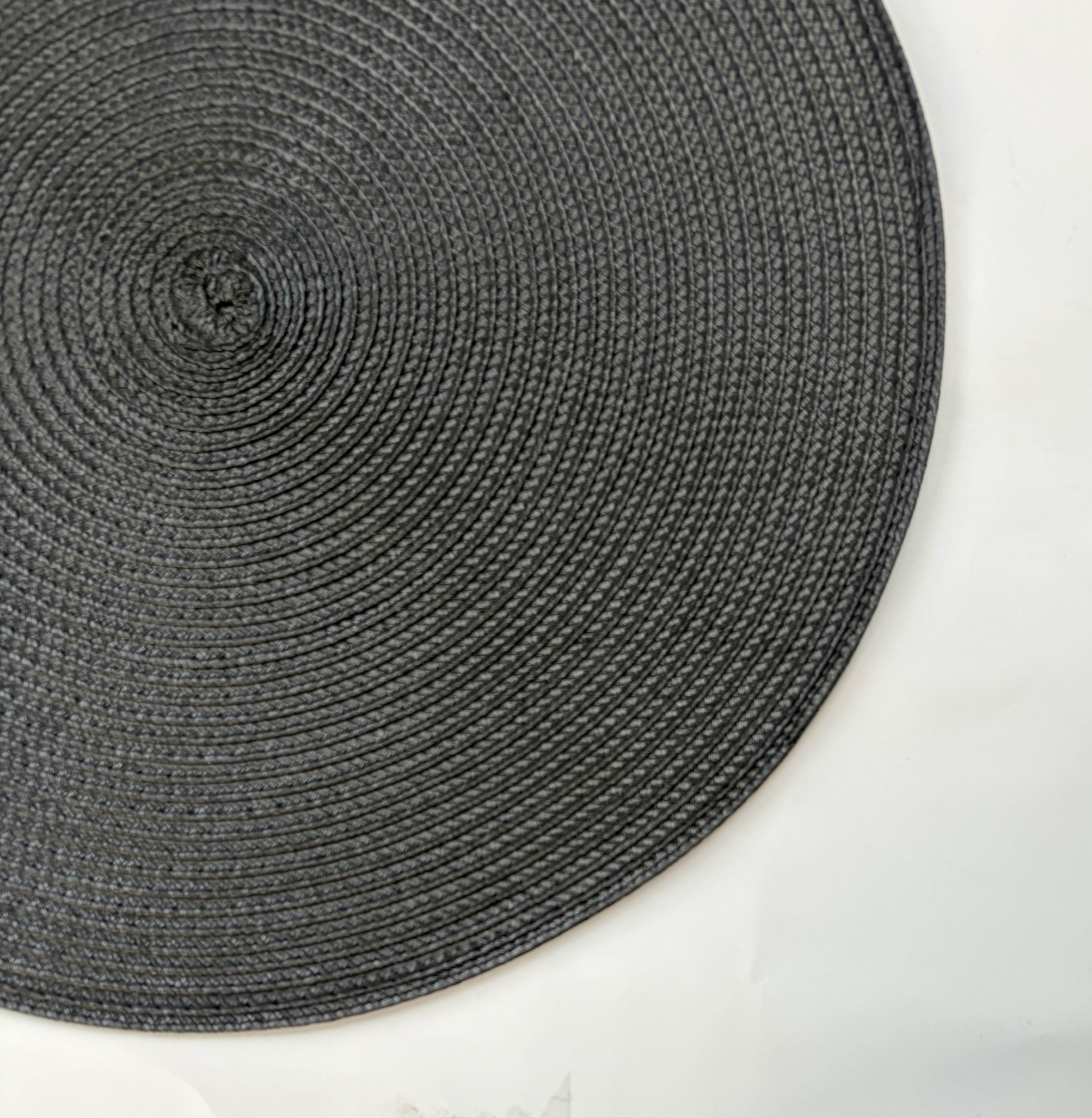 Individual Redondo Negro 38 cm-2