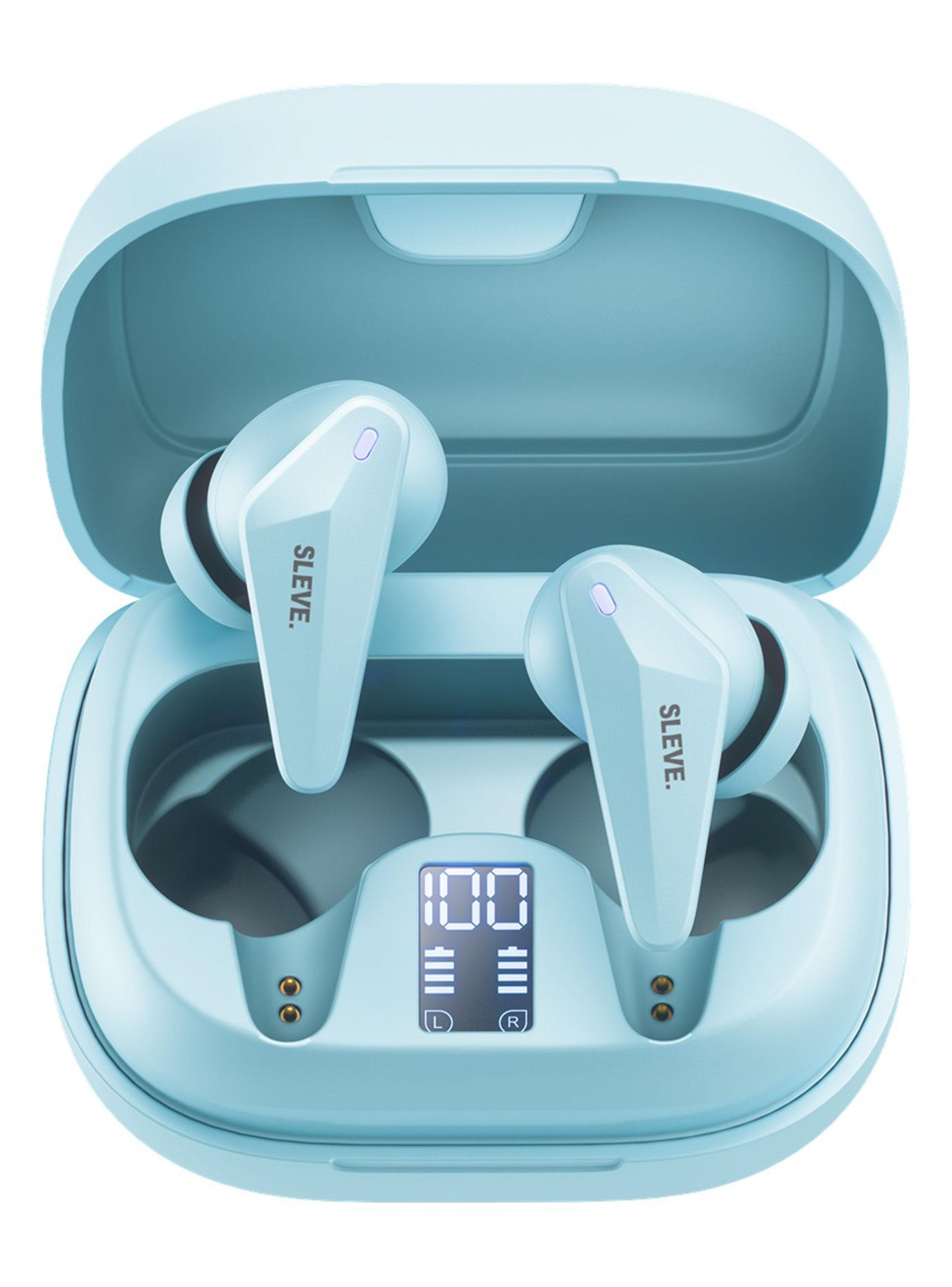 Audífonos Bluetooth X Pods Celeste-1