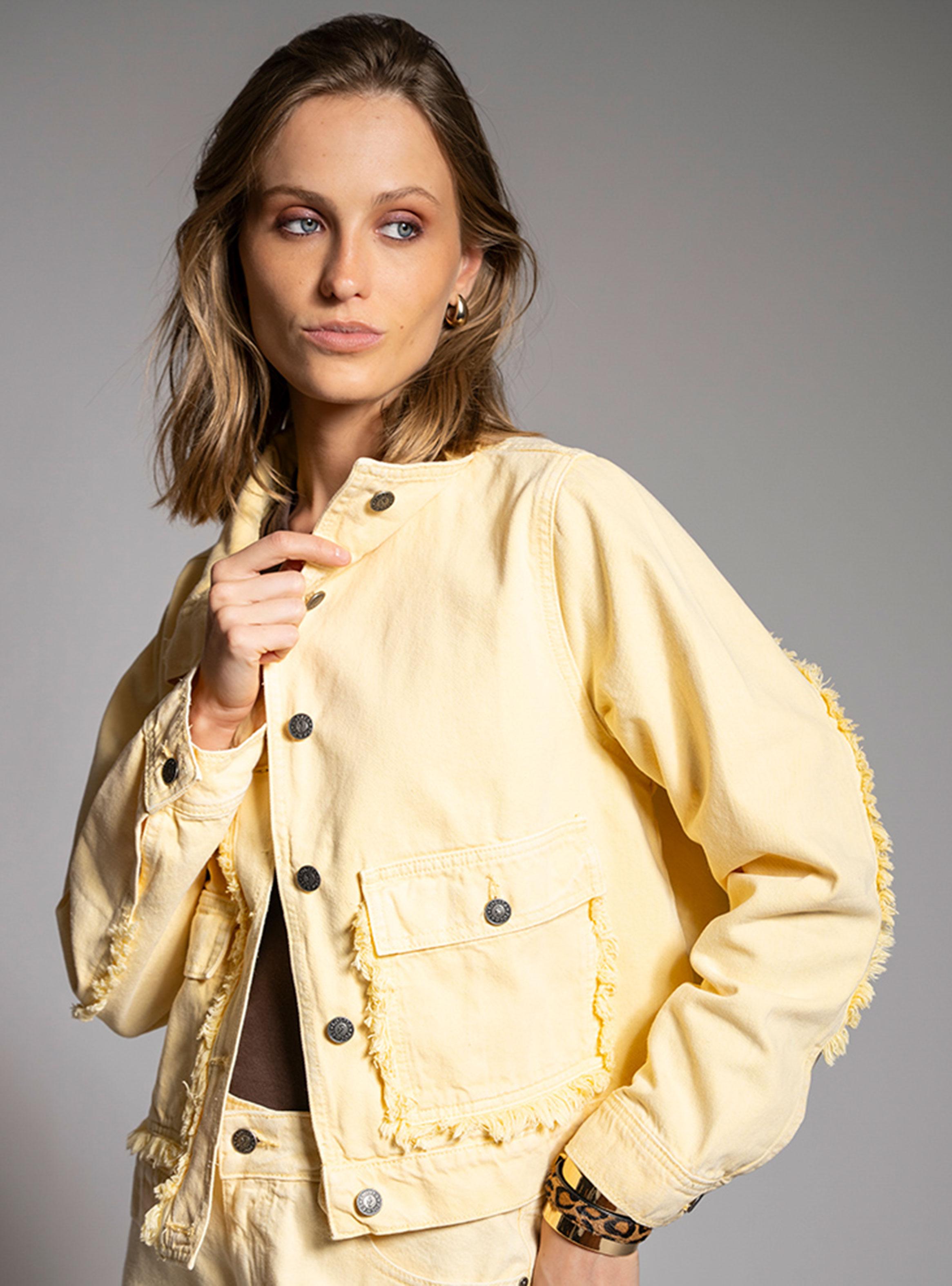 Chaqueta Jeans Amarilla-3