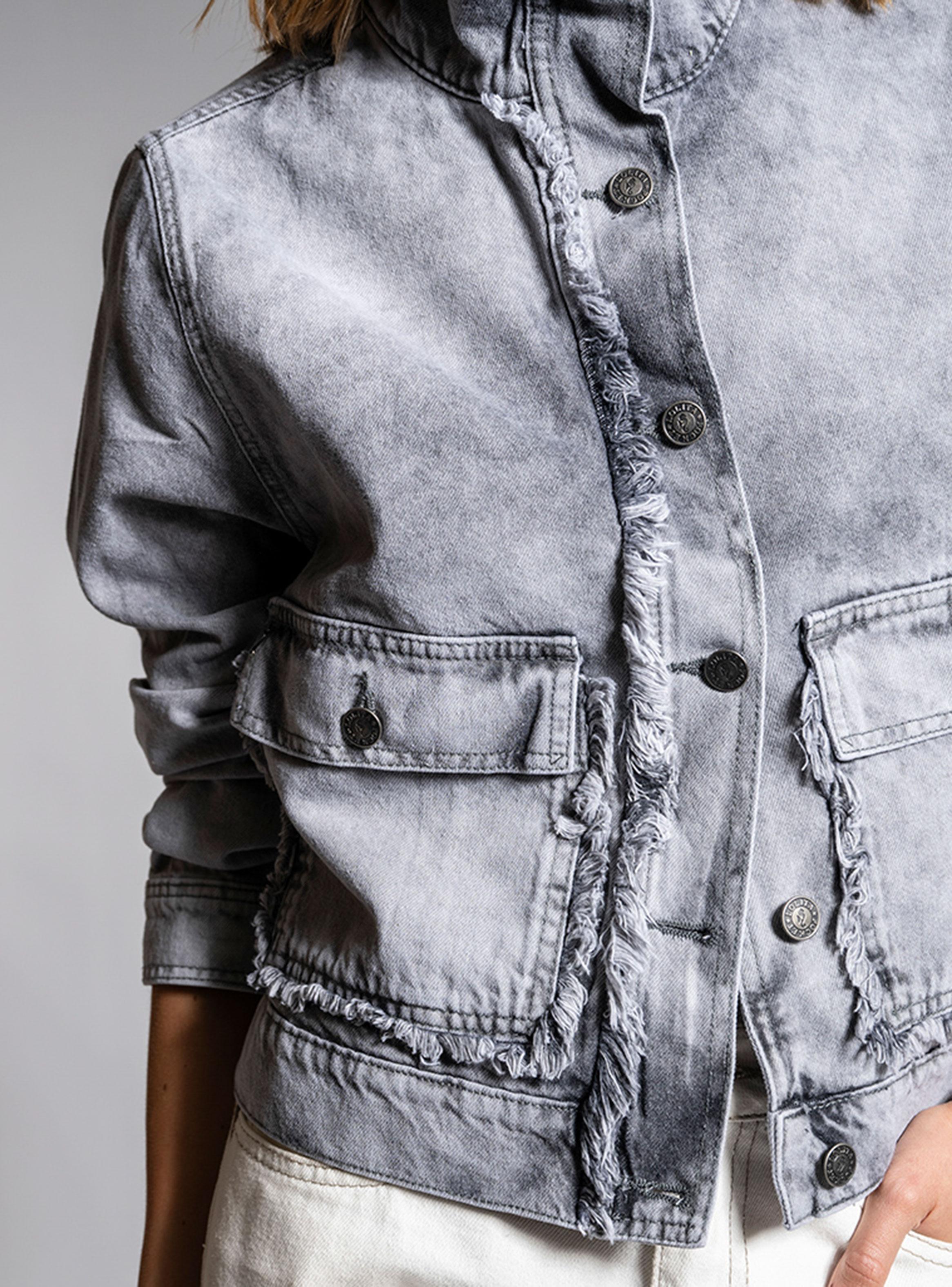 Chaqueta Jeans Gris-3