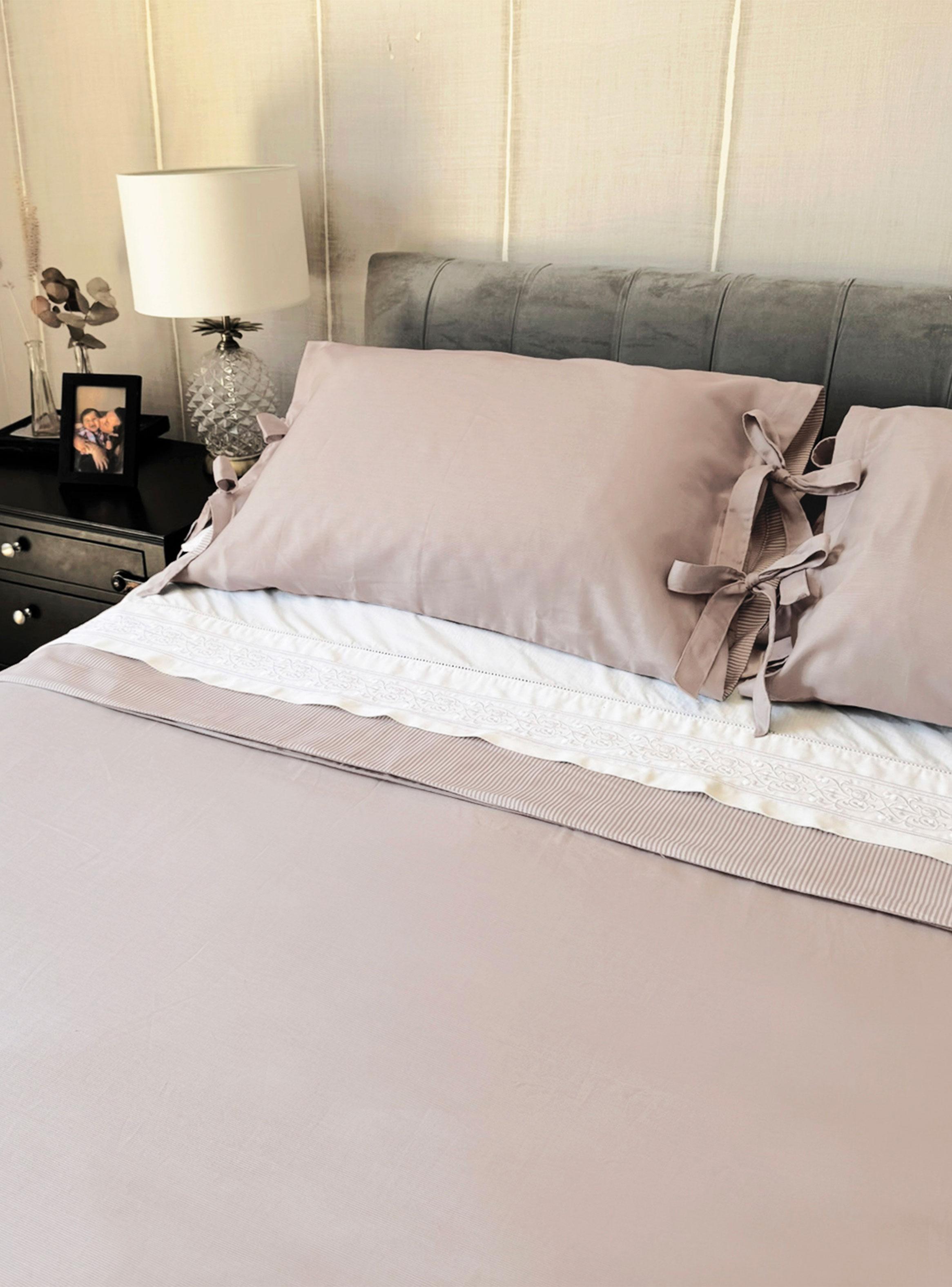 Cubre Plumón Básico Reversible Piqué Nude King-0