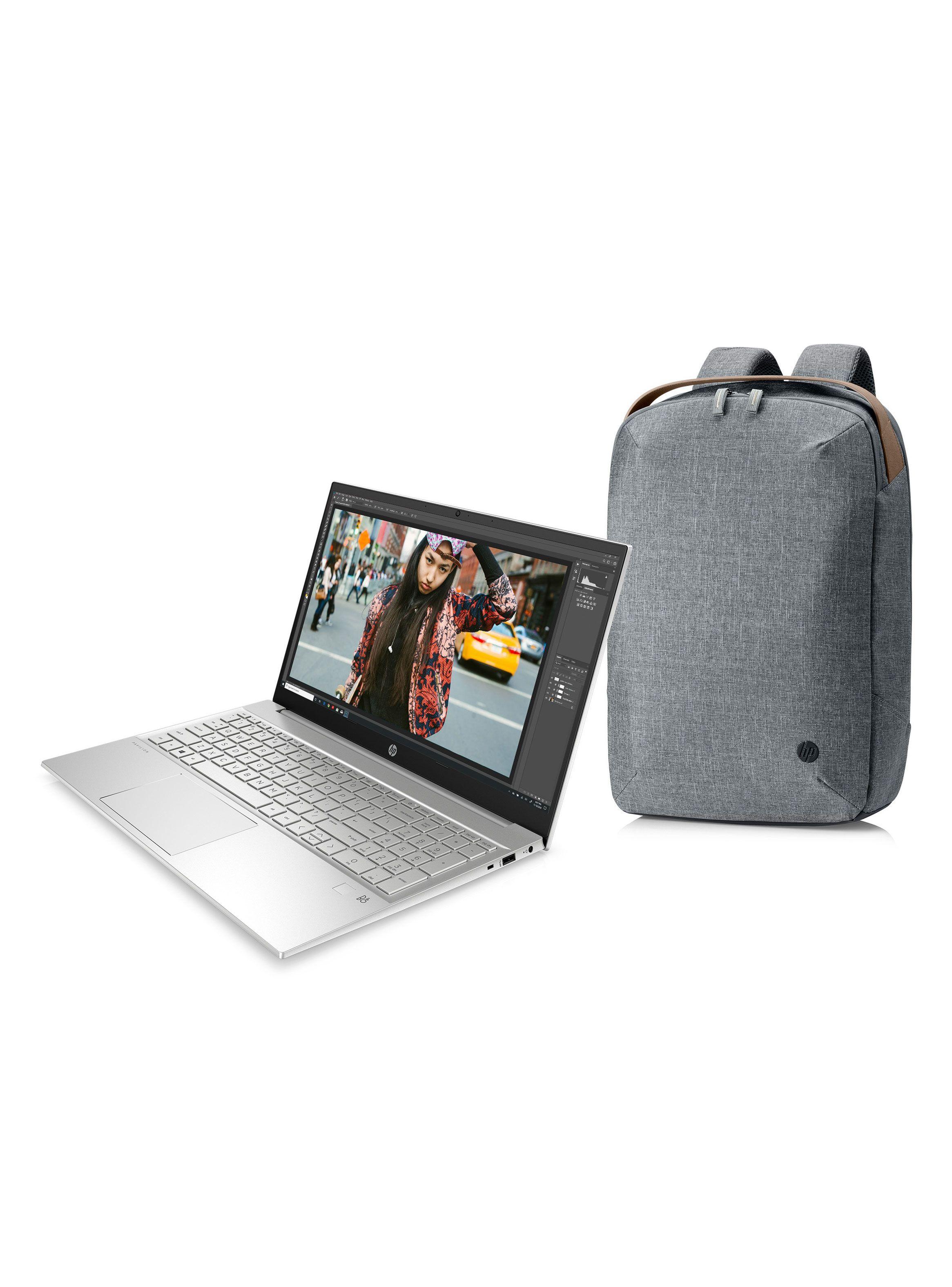 Notebook Pavilion 15-eh1505la AMD Ryzen 5 8 GB RAM 512 GB SSD 15.6" FHD Windows 11 Home Single Language + Mochila HP Renew 15.6" Gris-1