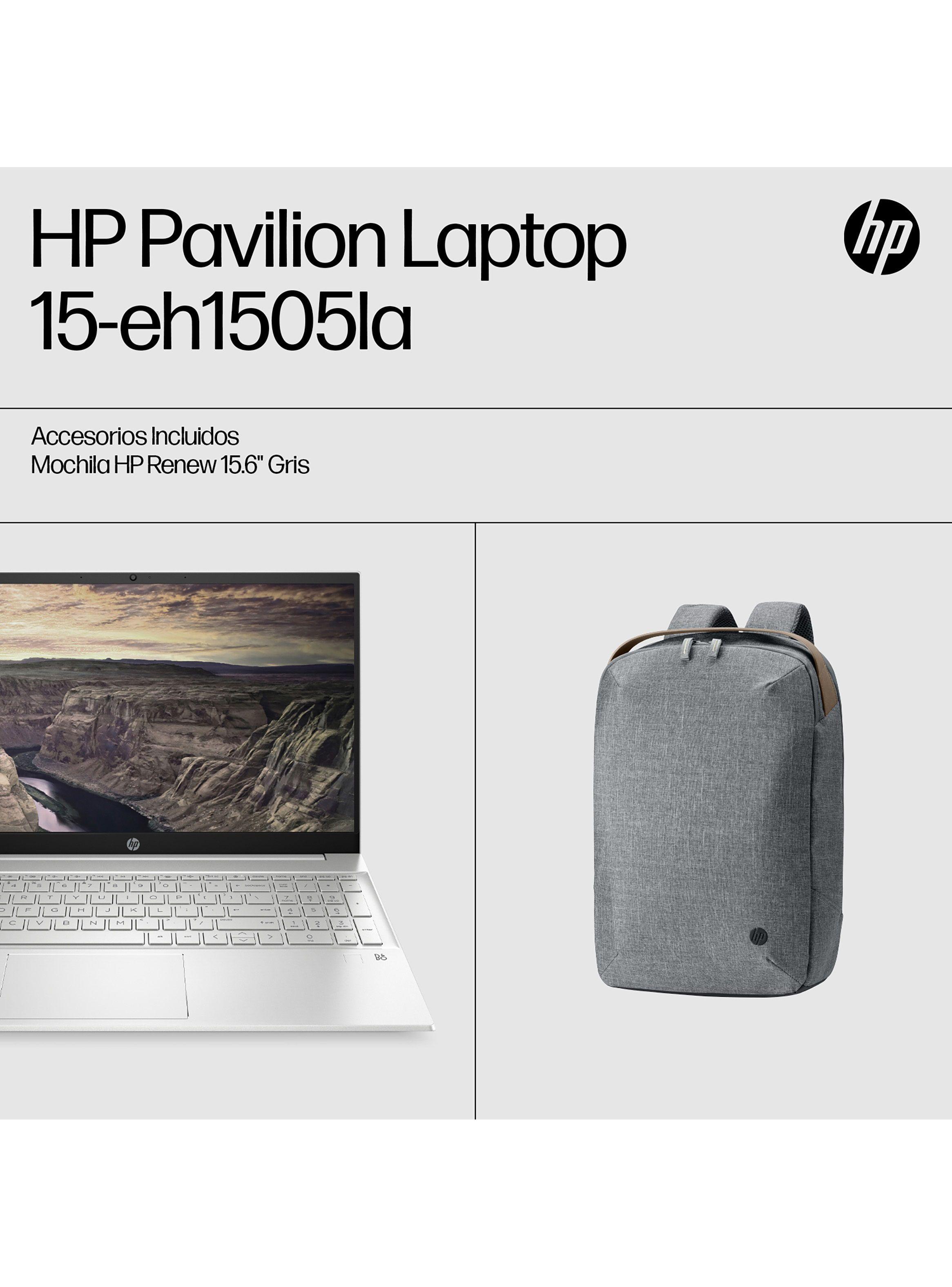 Notebook Pavilion 15-eh1505la AMD Ryzen 5 8 GB RAM 512 GB SSD 15.6" FHD Windows 11 Home Single Language + Mochila HP Renew 15.6" Gris-9