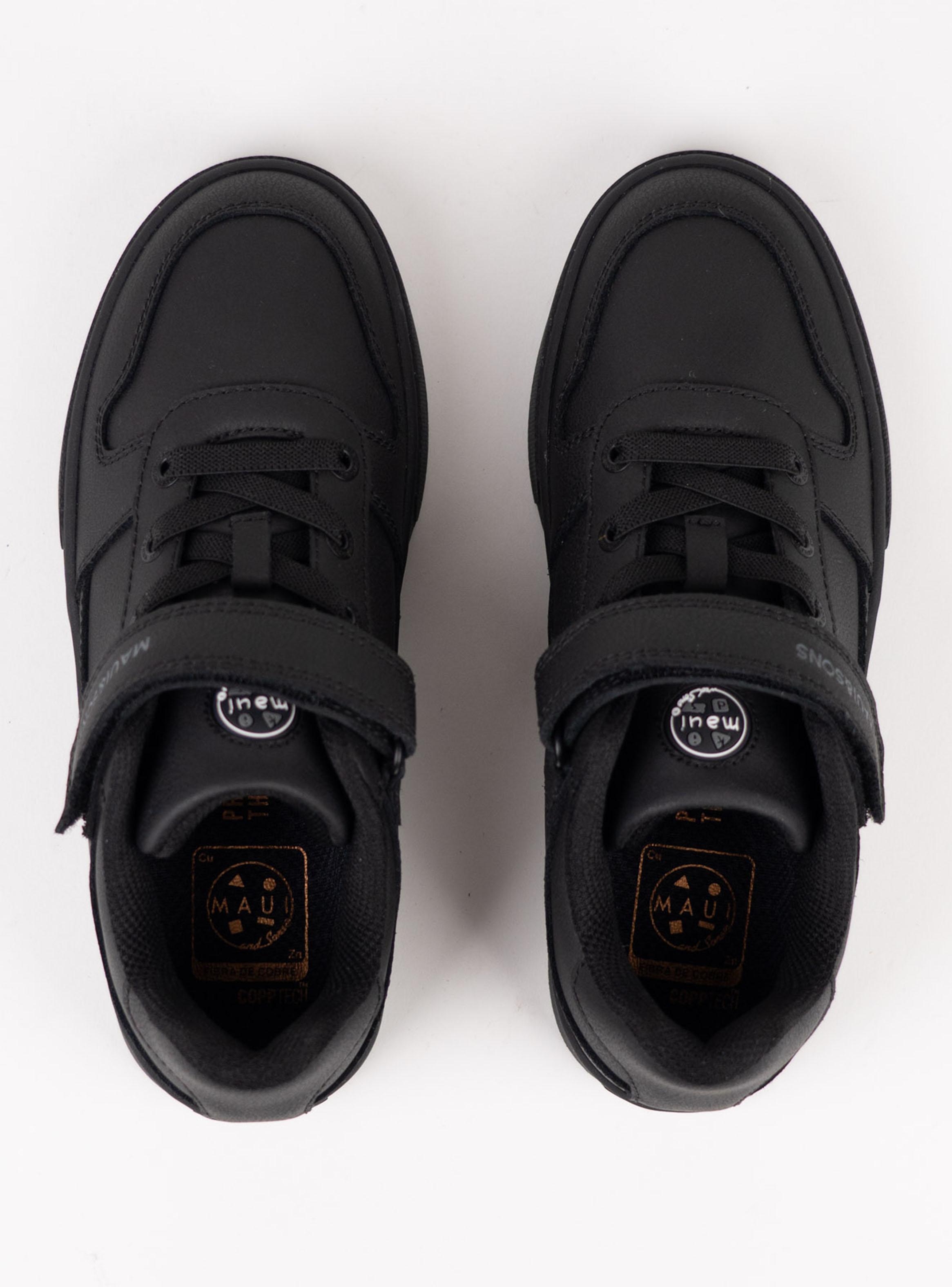 Zapato Escolar Velcro y Cordón Cuero Niño T.29 a 34-5