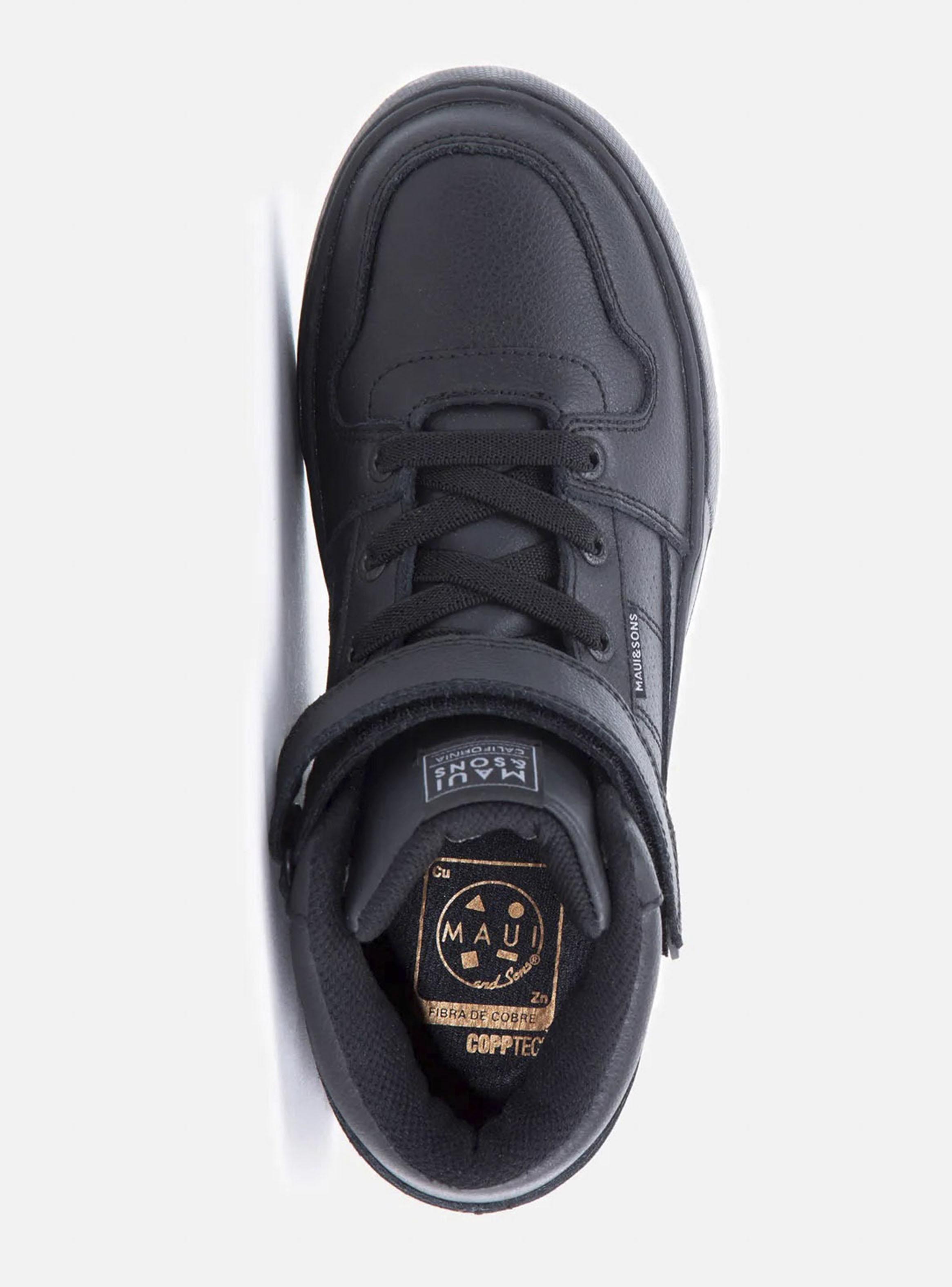 Zapato Escolar Velcro y Caña Cuero Hombre T.35 a 38-3