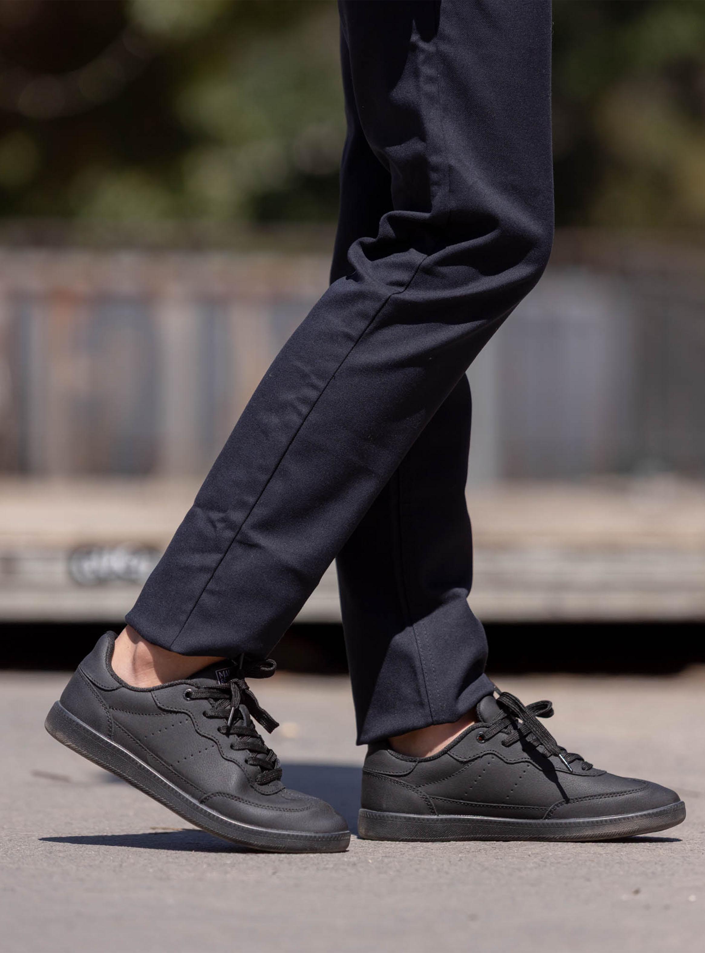 Zapato Escolar Cuero Acordonado Mujer-2