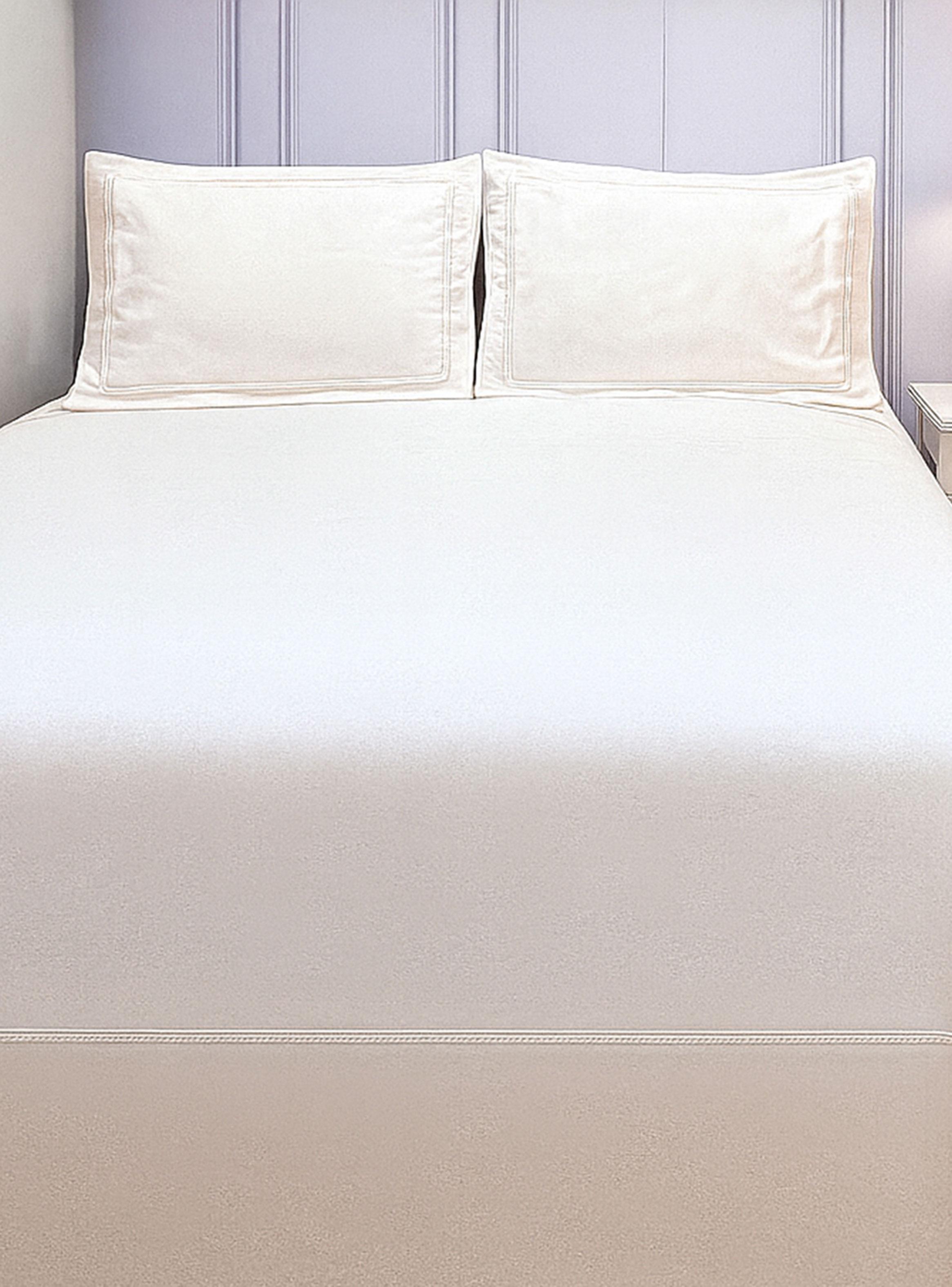 Cubrecama Algodón Bianca Blanco 2 Plazas-2