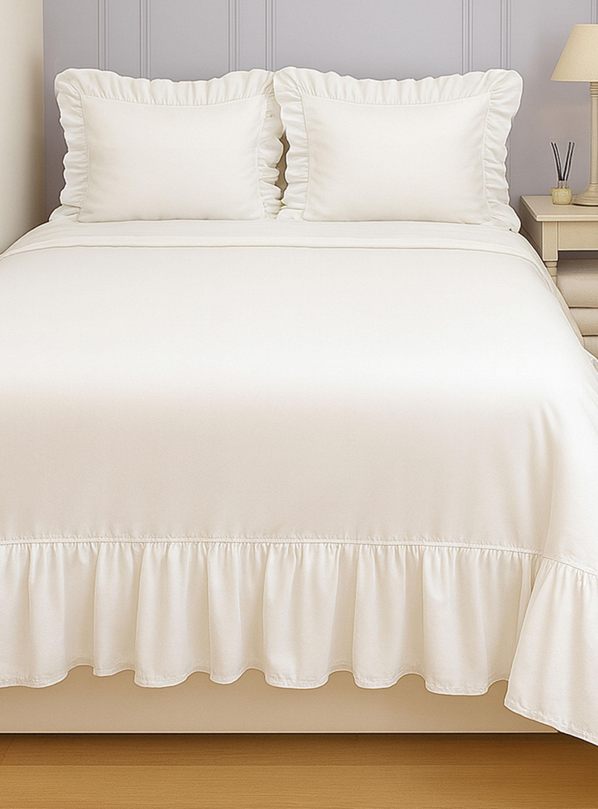 Cubrecama Algodón Vuelos Blanco 1.5 Plazas-2