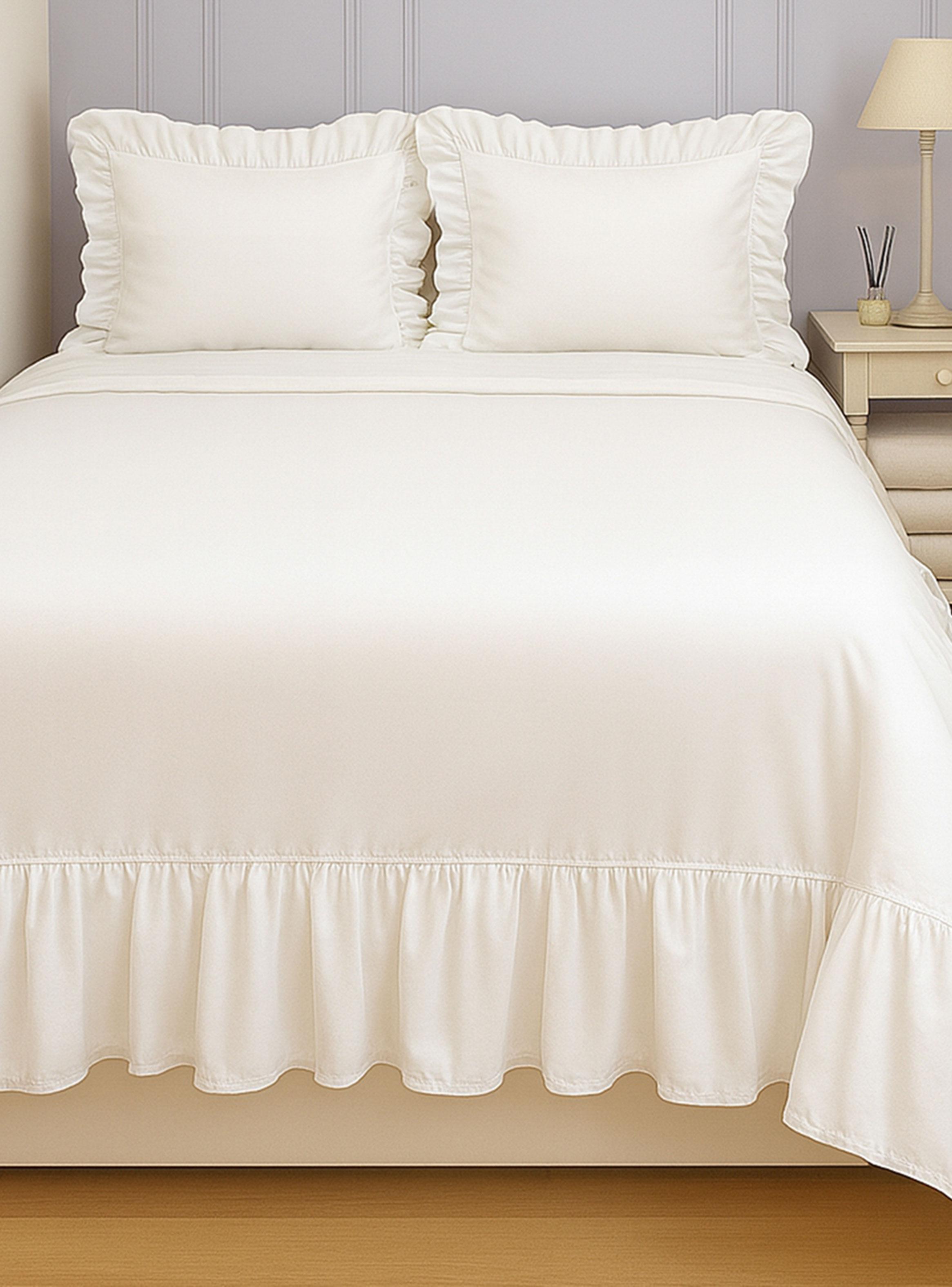 Cubrecama Algodón Vuelos Blanco 2 Plazas-2