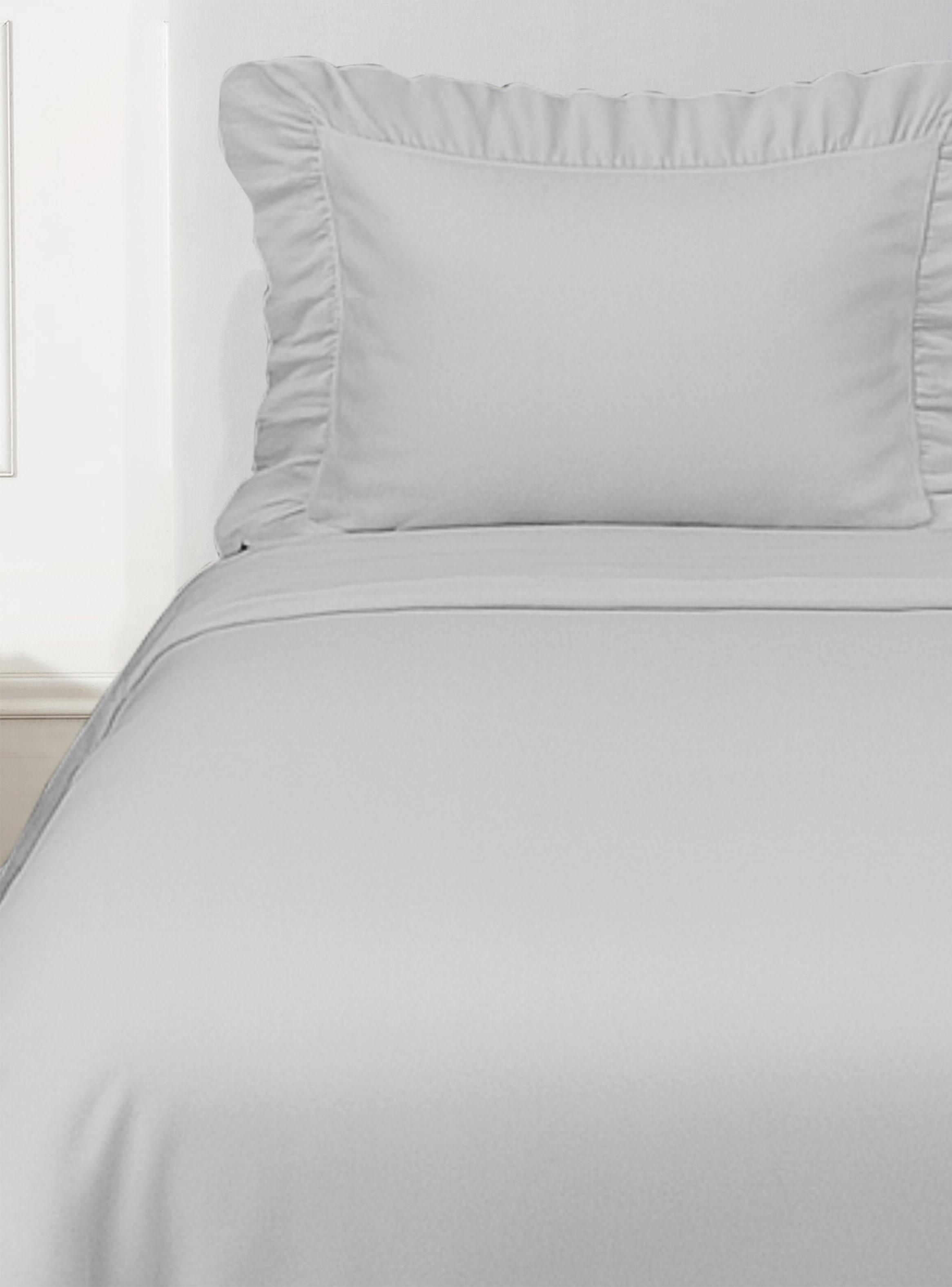 Cubrecama Algodón Vuelos Gris King-2