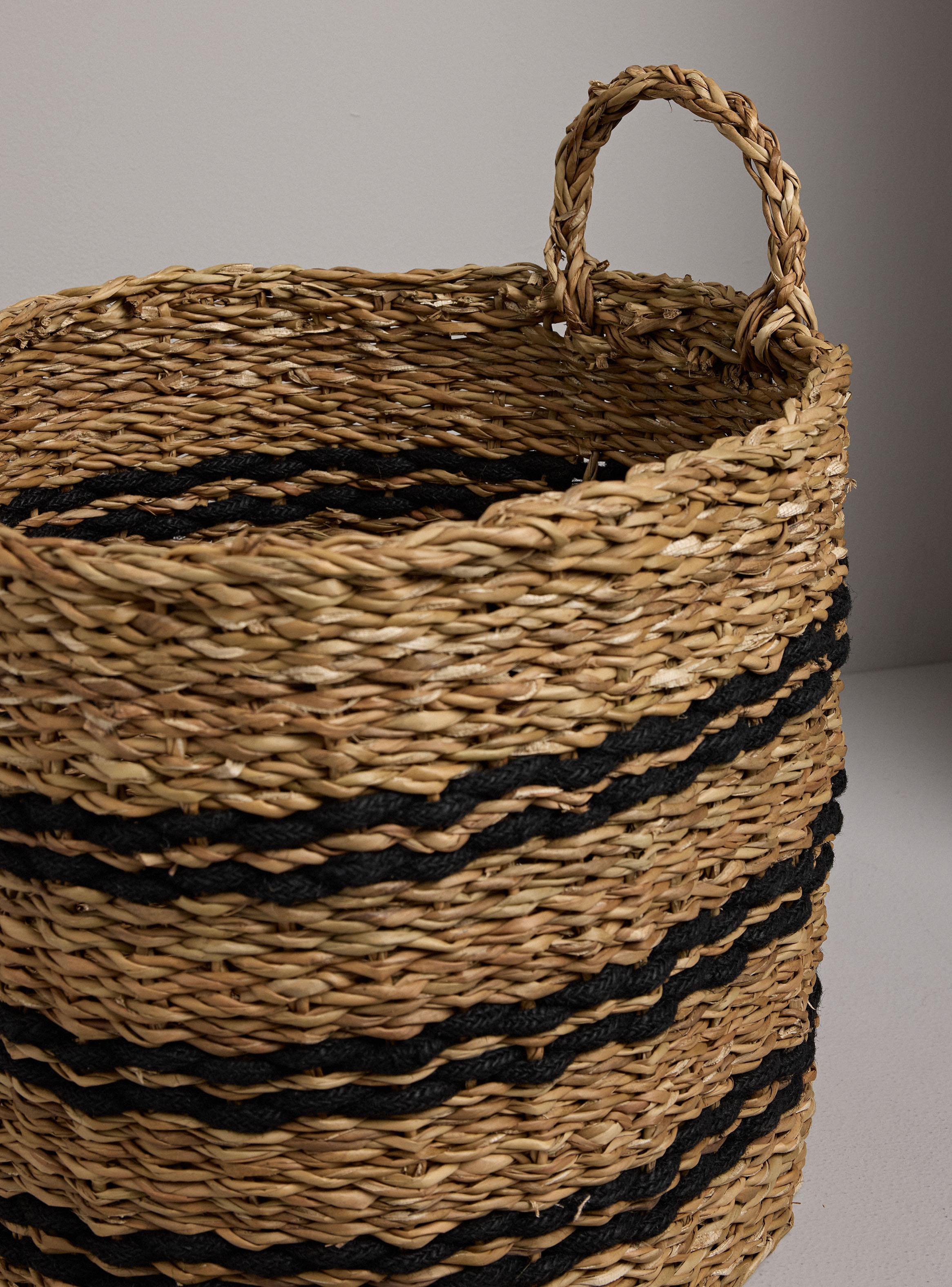 Canasto Seagrass Lineas L-2