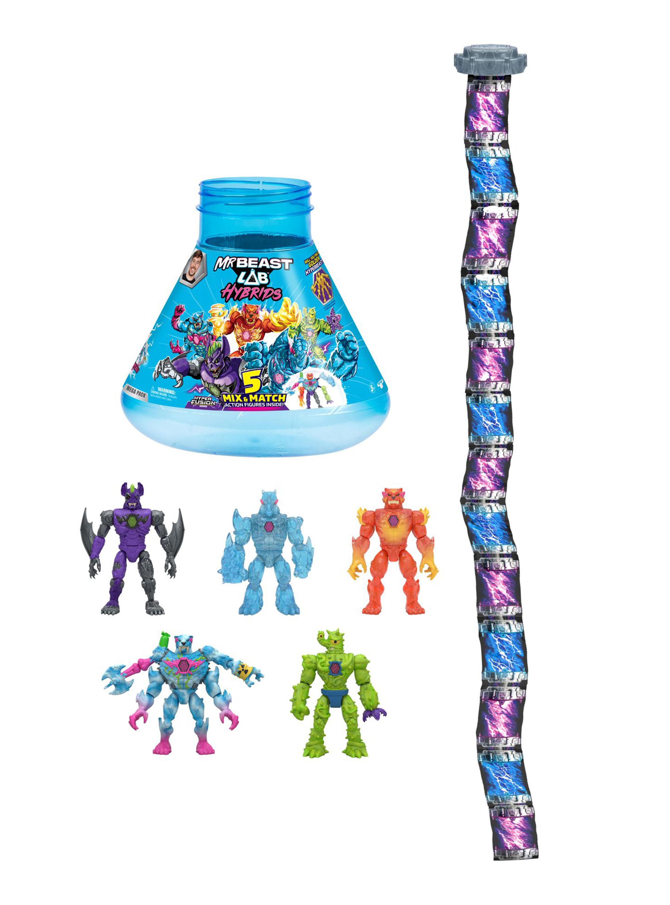 Pack 5 Figuras de Acción Lab Hybrids Fusión Sorpresa-2