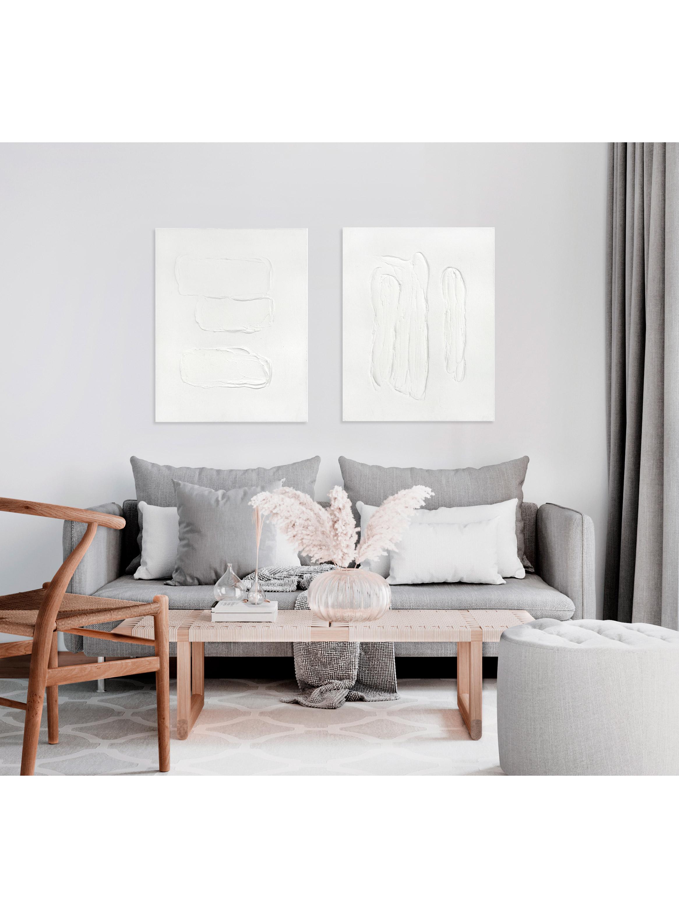 Set X2 Cuadros Textura Blanc-8